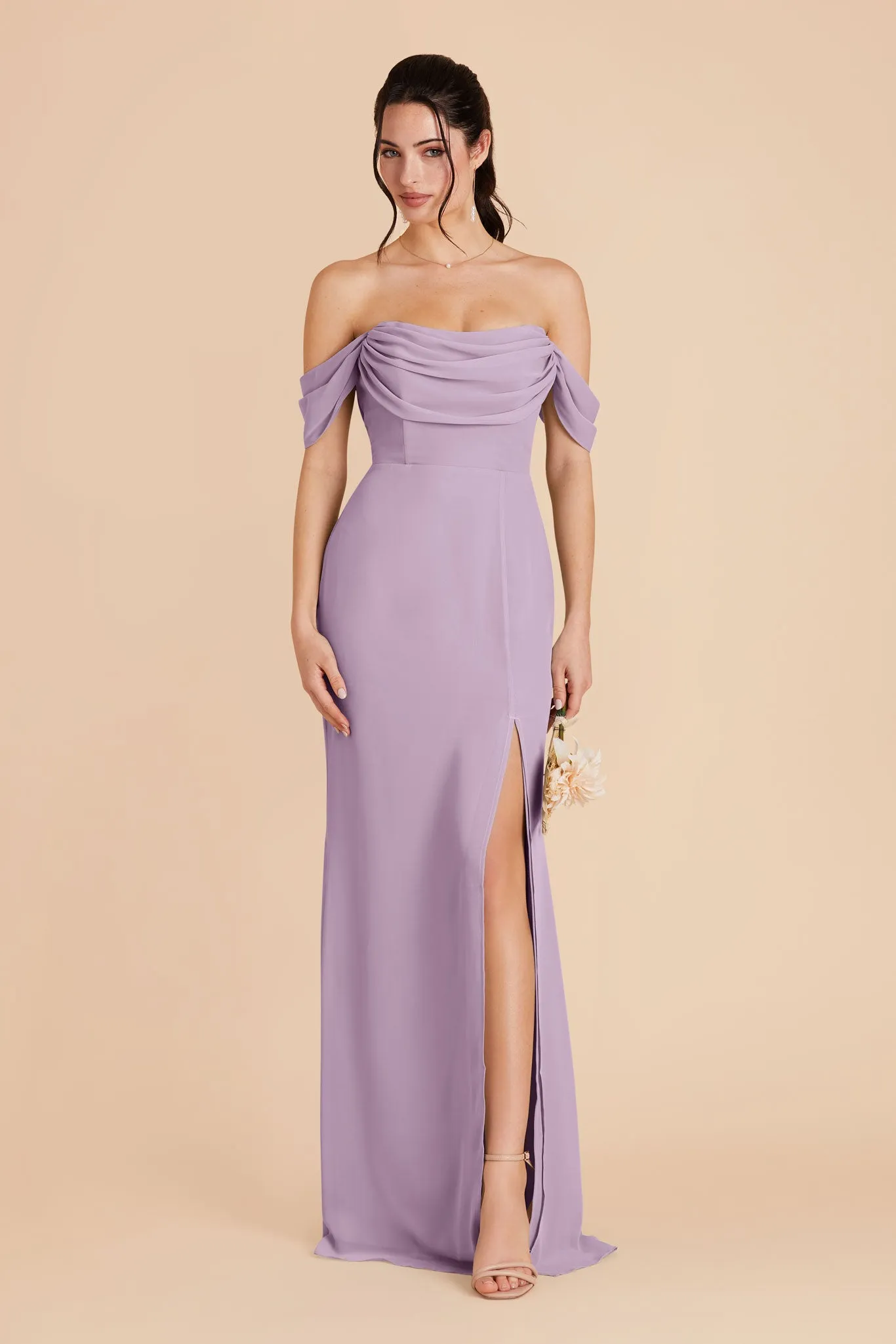 Mira Chiffon Dress - Lavender sold by Birdy Grey product image thumbnail 5
