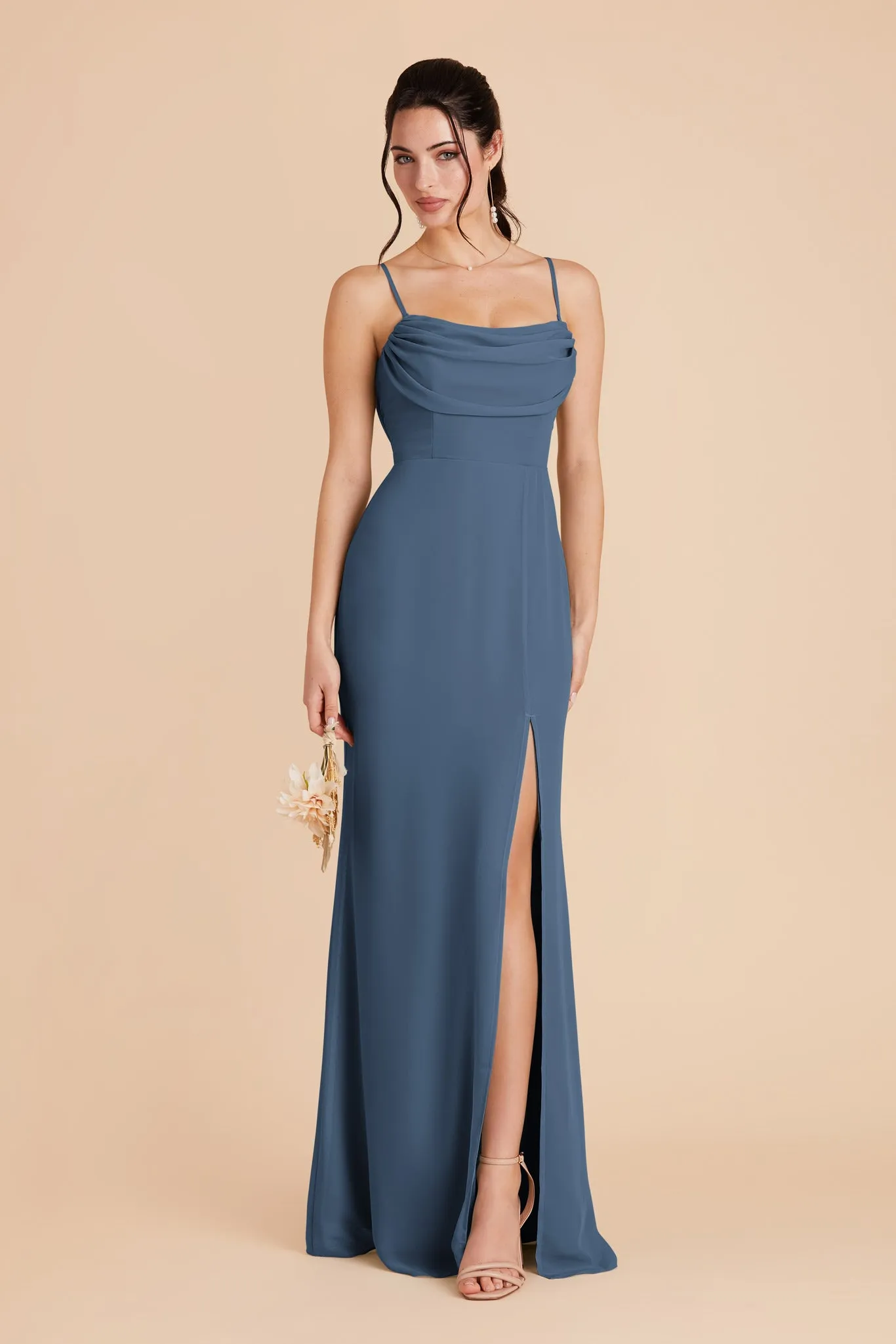 Mira Chiffon Dress - Twilight sold by Birdy Grey product image thumbnail 4