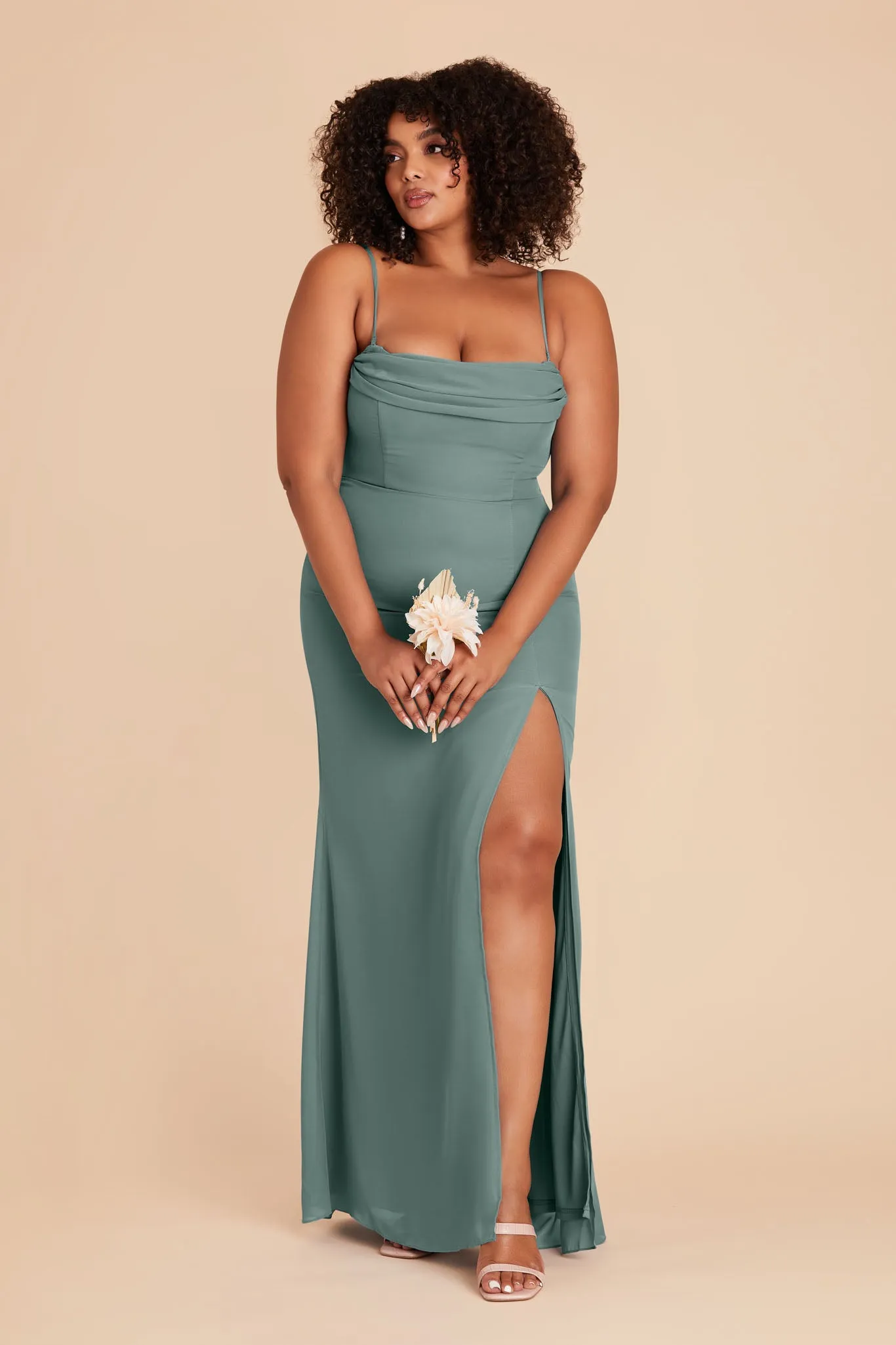 Mira Chiffon Dress - Sea Glass sold by Birdy Grey product image thumbnail 2