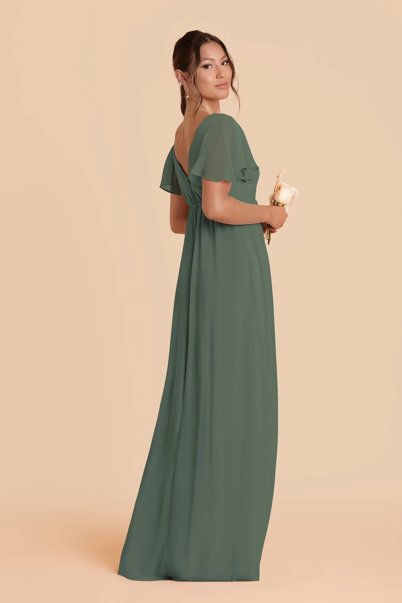 Hannah Chiffon Dress - Eucalyptus sold by Birdy Grey product image thumbnail 5