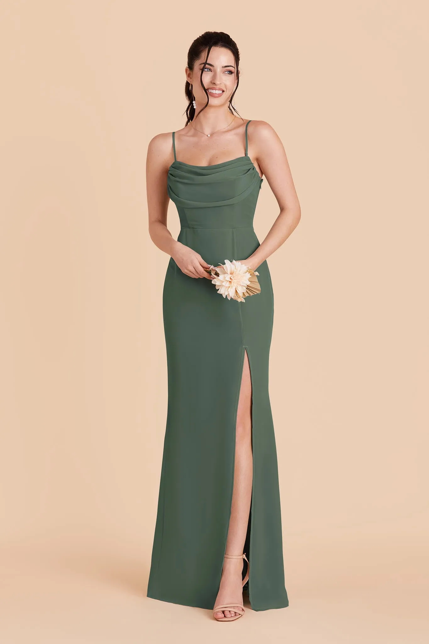 Mira Chiffon Dress - Eucalyptus sold by Birdy Grey product image thumbnail 3