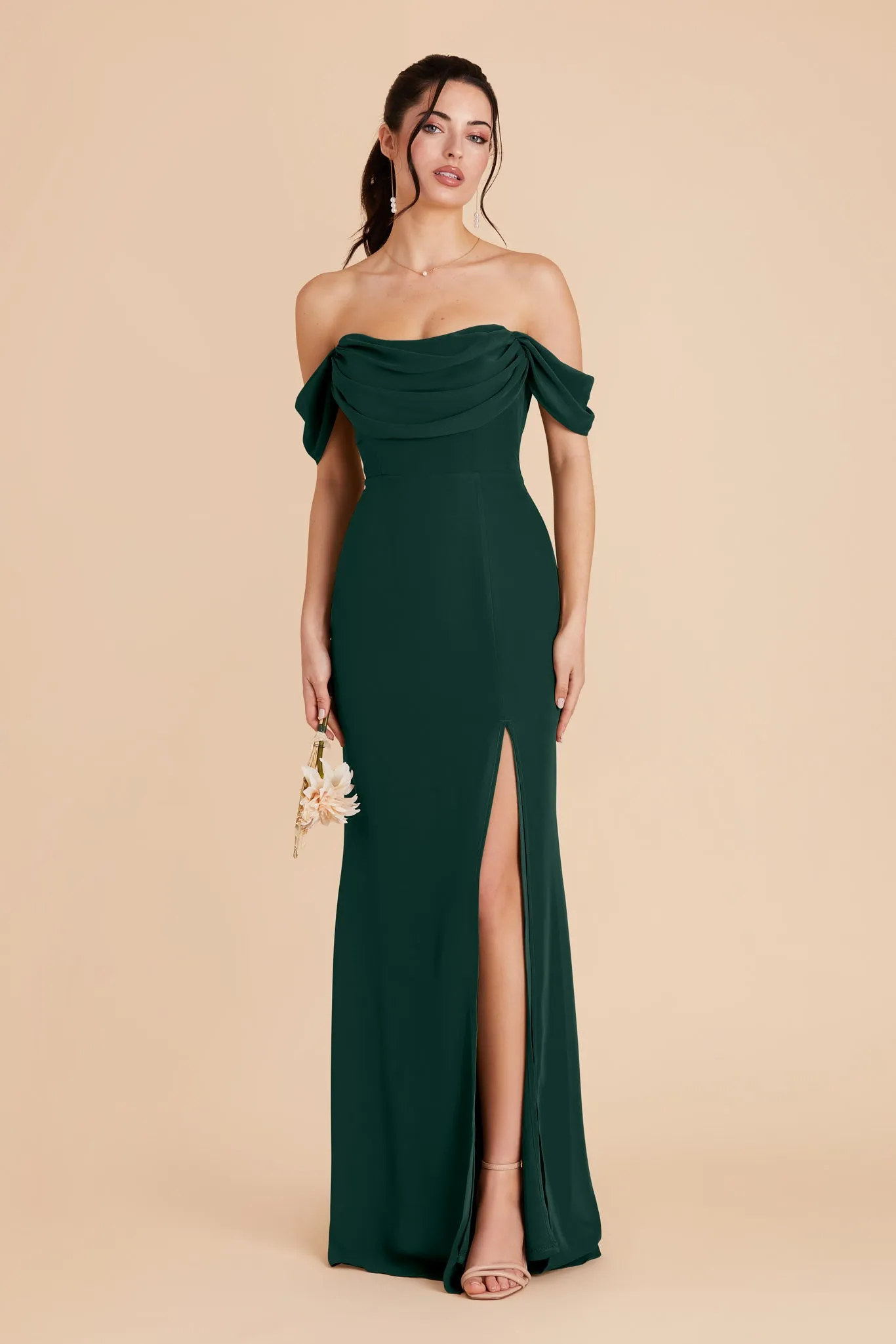 Mira Chiffon Dress - Emerald sold by Birdy Grey product image thumbnail 5