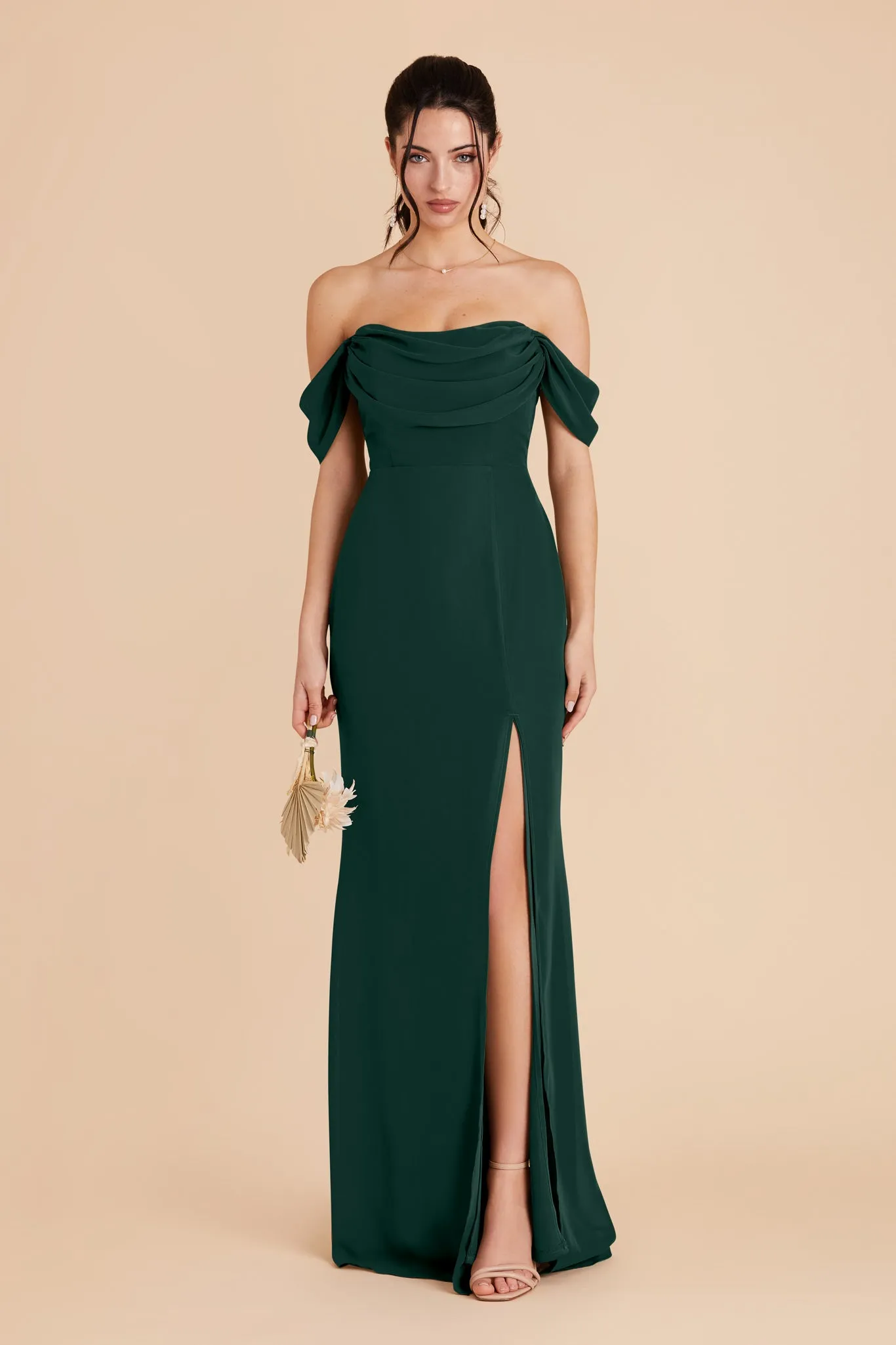 Mira Chiffon Dress - Emerald sold by Birdy Grey product image thumbnail 4