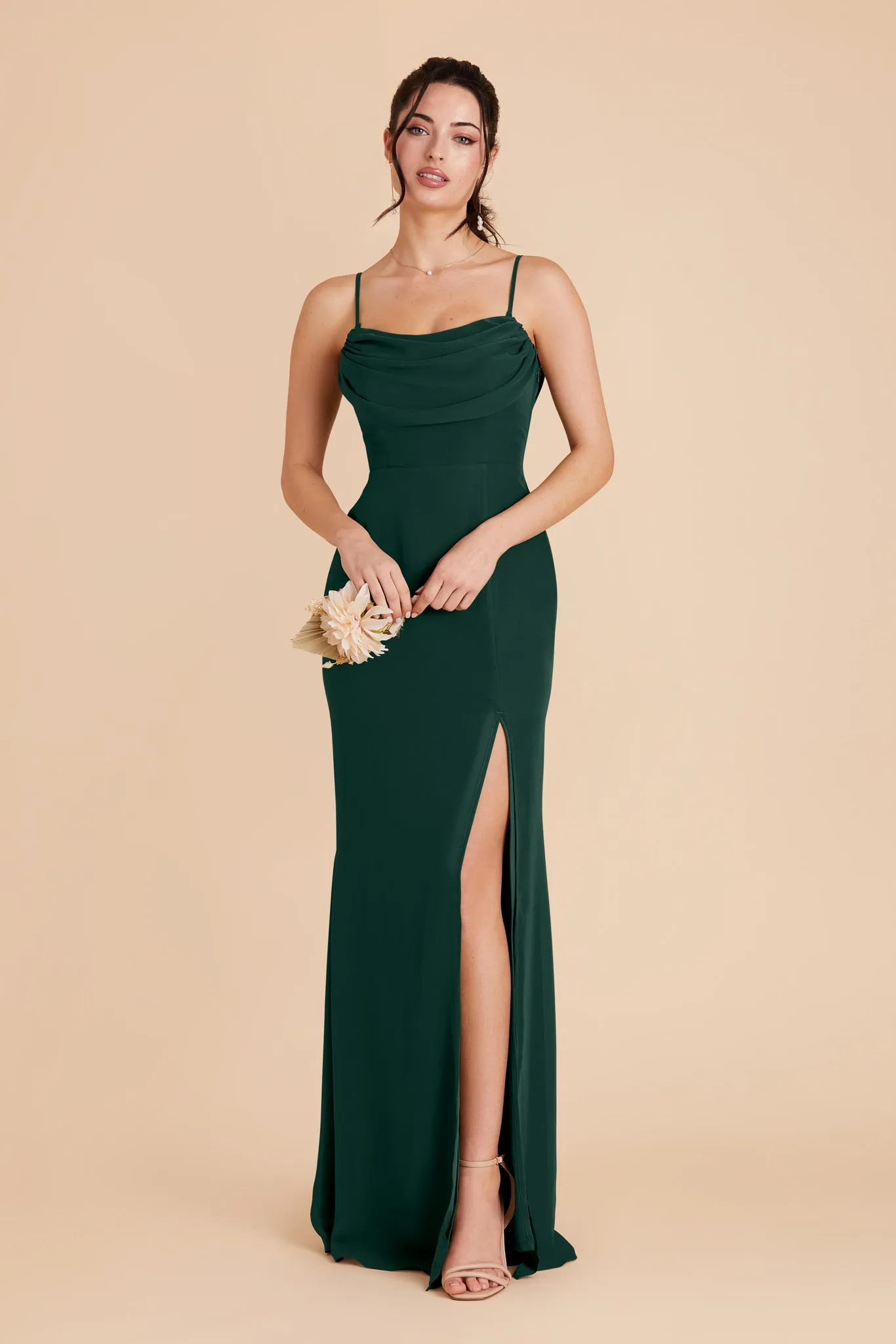 Mira Chiffon Dress - Emerald sold by Birdy Grey product image thumbnail 3