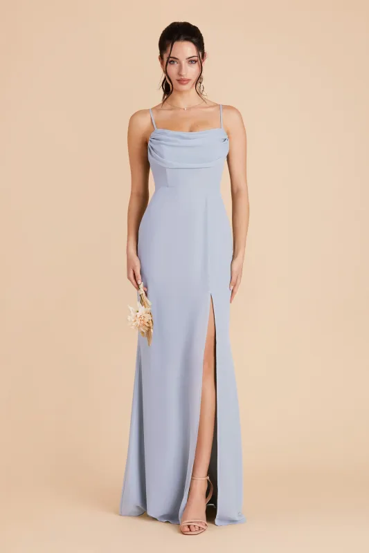 Mira Chiffon Dress - Ice Blue sold by Birdy Grey