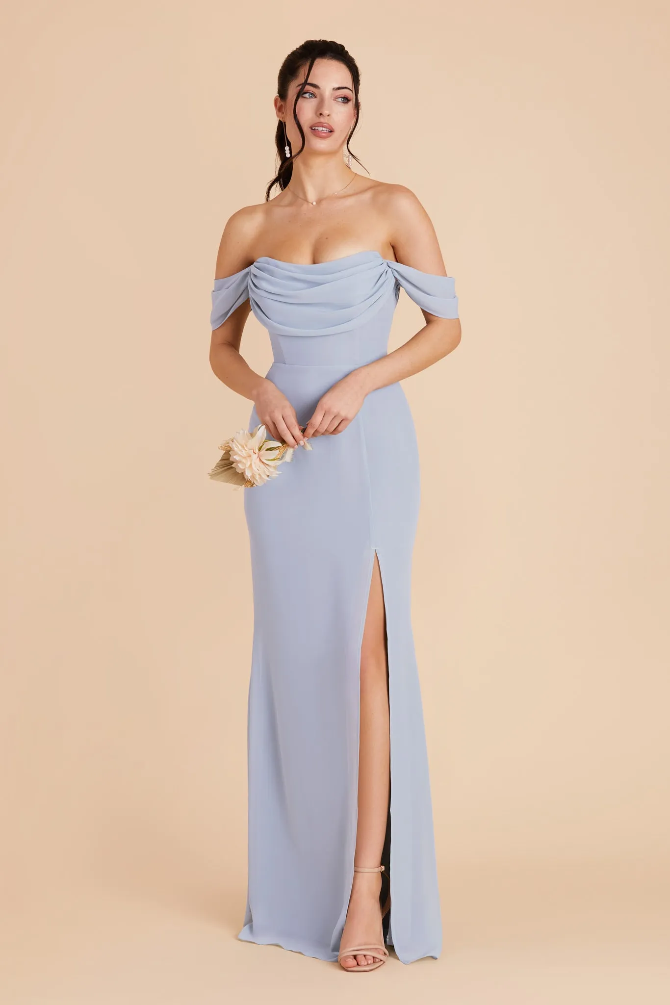 Mira Chiffon Dress - Ice Blue sold by Birdy Grey product image thumbnail 4