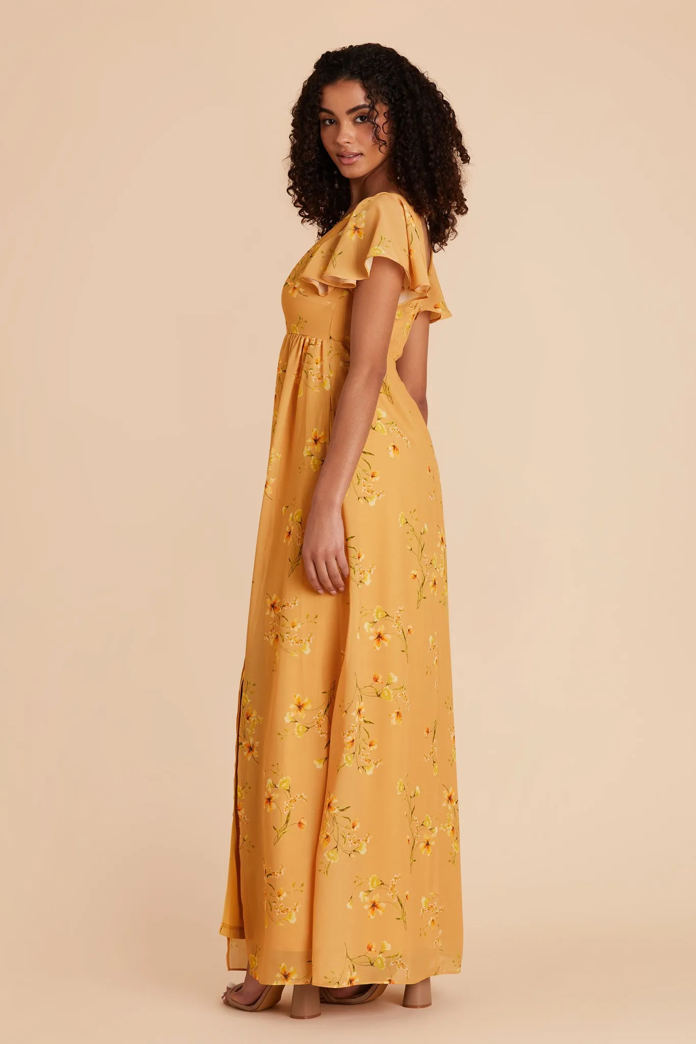 Hannah Chiffon Dress - Marigold Le Fleur sold by Birdy Grey product image thumbnail 3