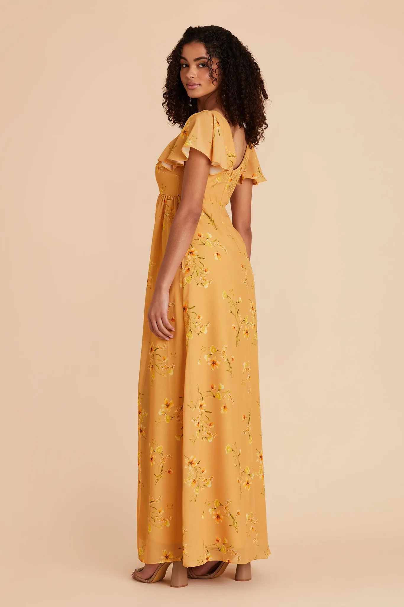 Hannah Chiffon Dress - Marigold Le Fleur sold by Birdy Grey product image thumbnail 4