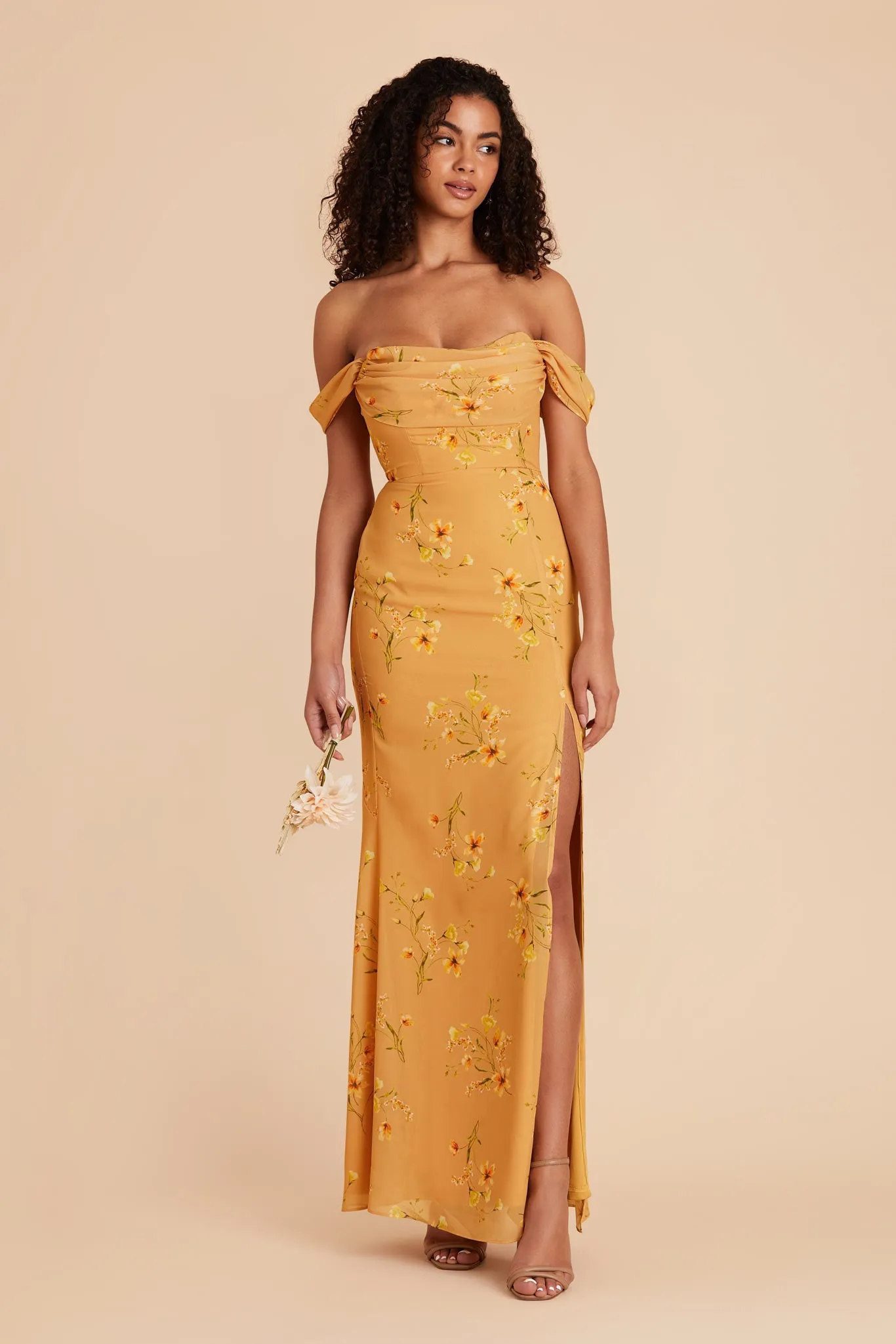 Mira Chiffon Dress - Marigold Le Fleur sold by Birdy Grey product image thumbnail 3