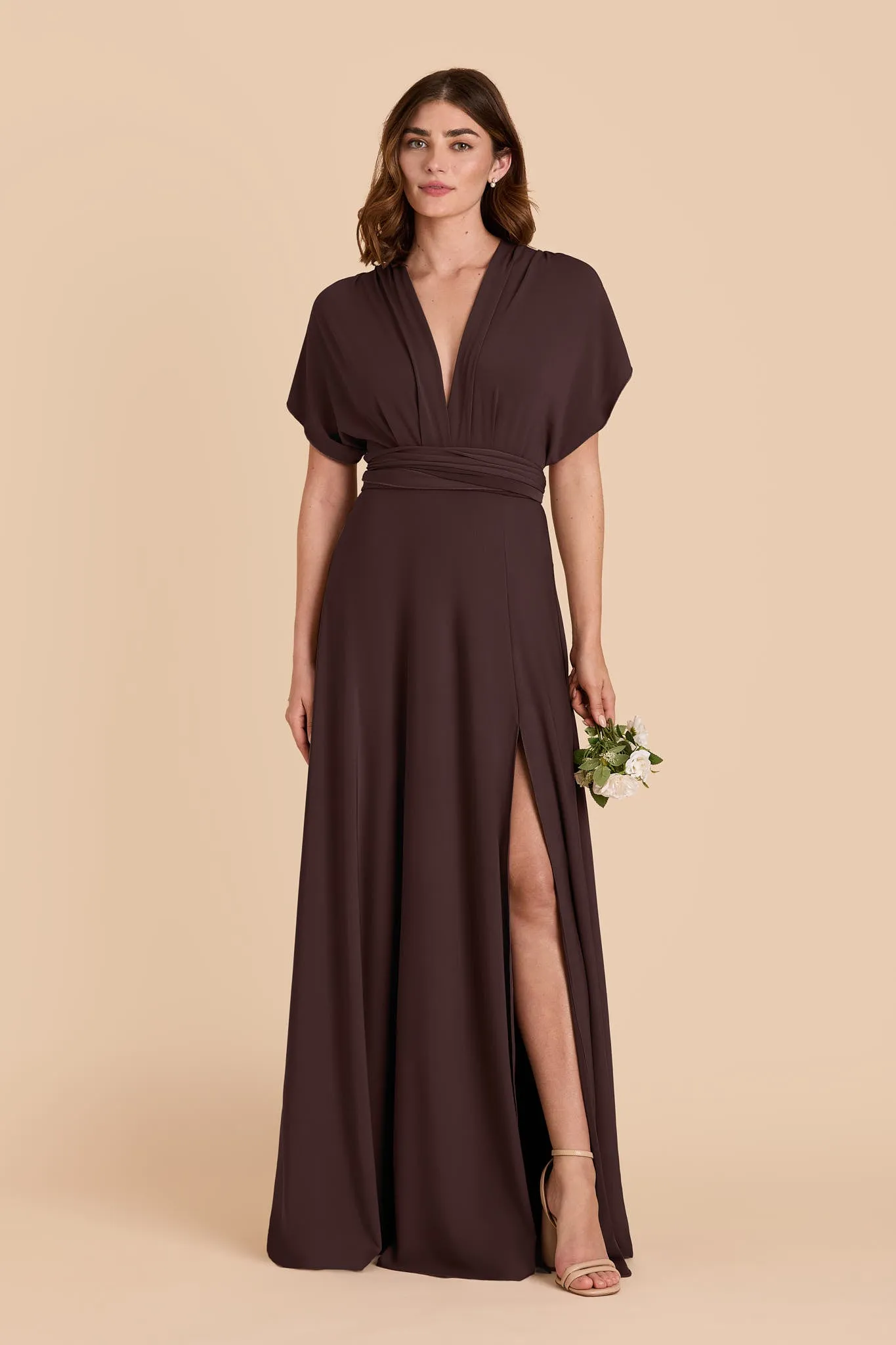 Willow Luxe Knit Dress - Espresso sold by Birdy Grey product image thumbnail 3