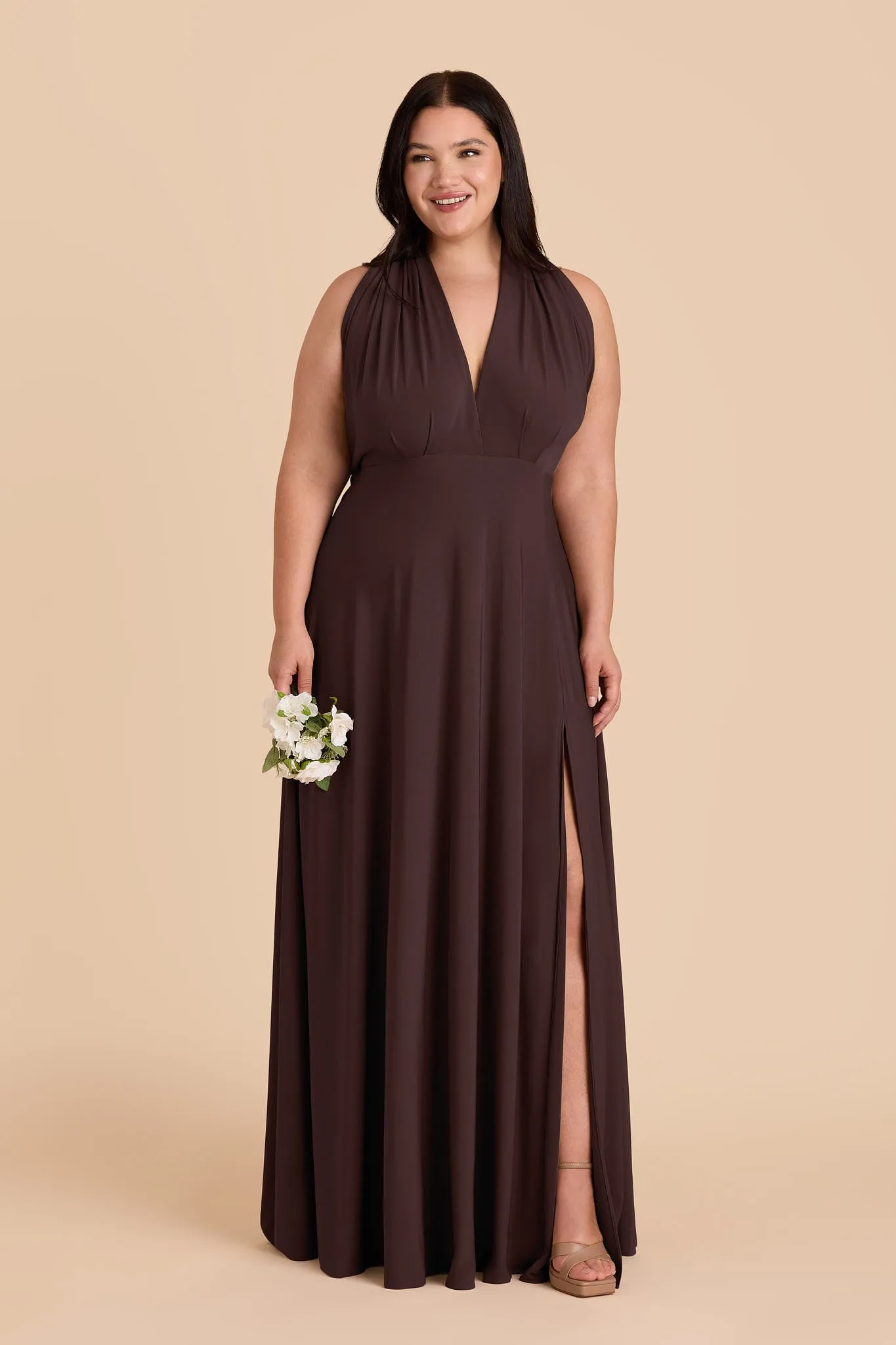 Willow Luxe Knit Dress - Espresso sold by Birdy Grey product image thumbnail 2