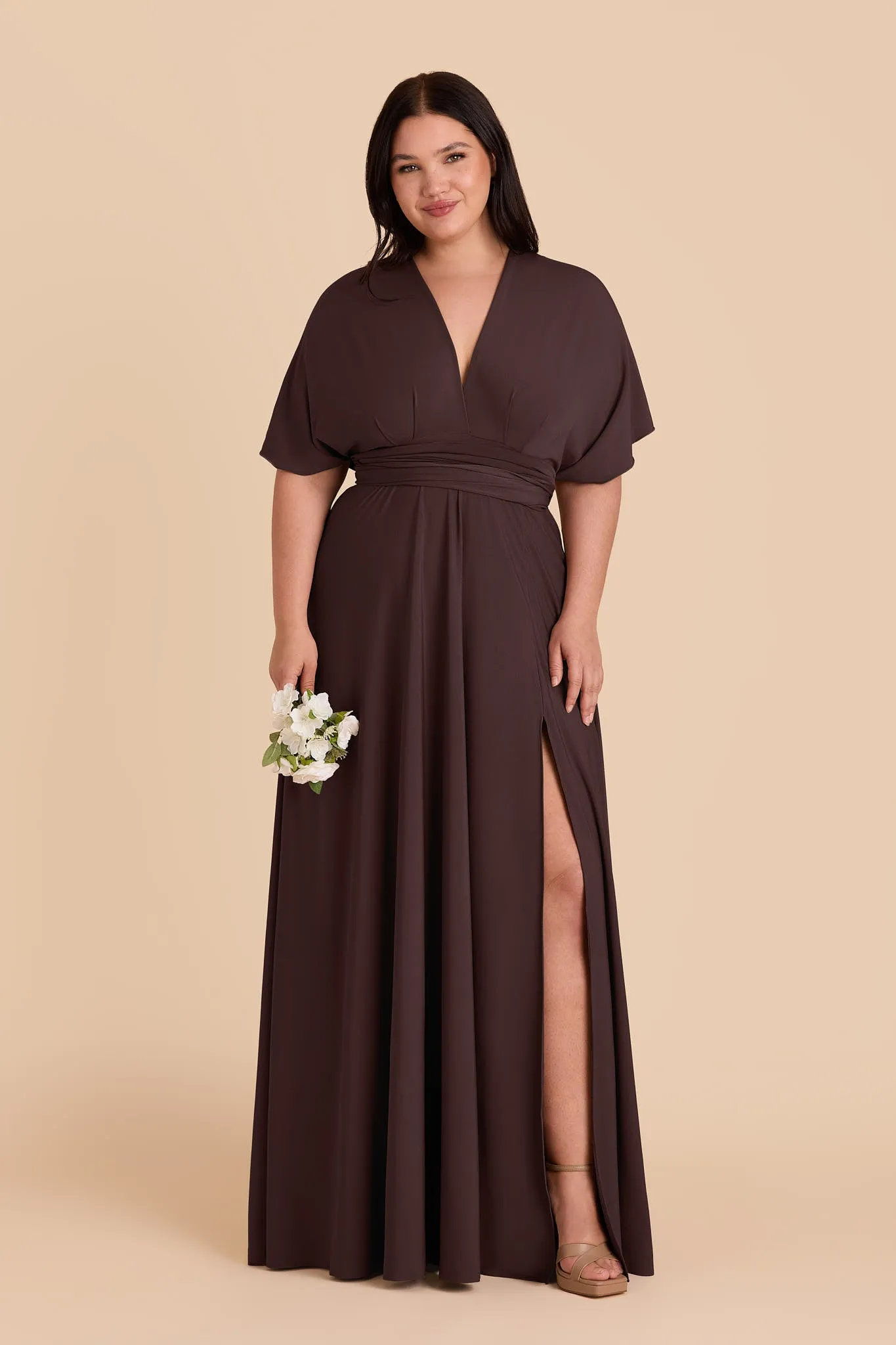 Willow Luxe Knit Dress - Espresso sold by Birdy Grey product image thumbnail 5