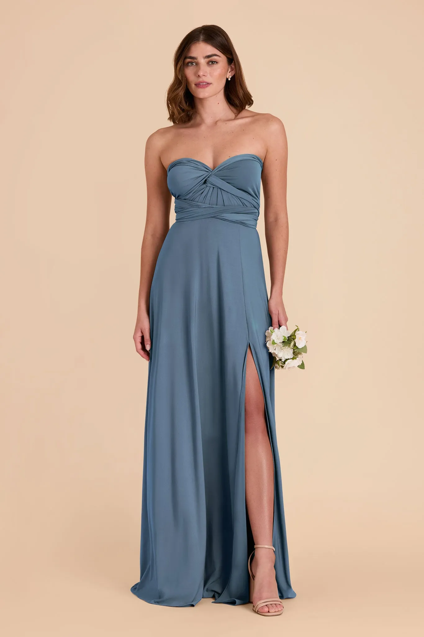 Willow Luxe Knit Dress - French Blue sold by Birdy Grey product image thumbnail 4