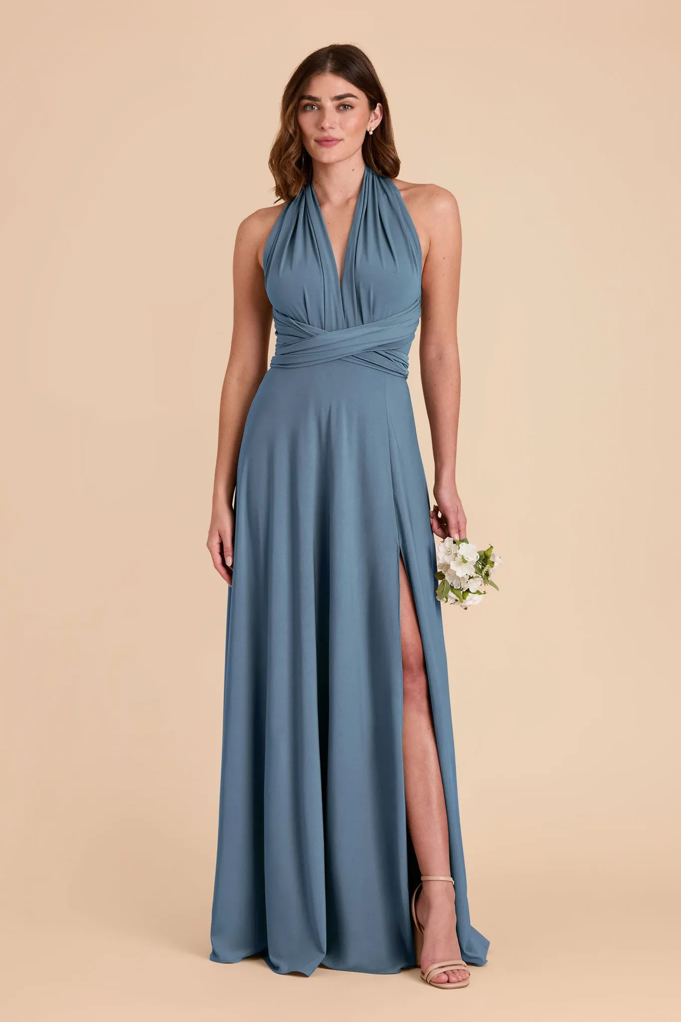 Willow Luxe Knit Dress - French Blue sold by Birdy Grey