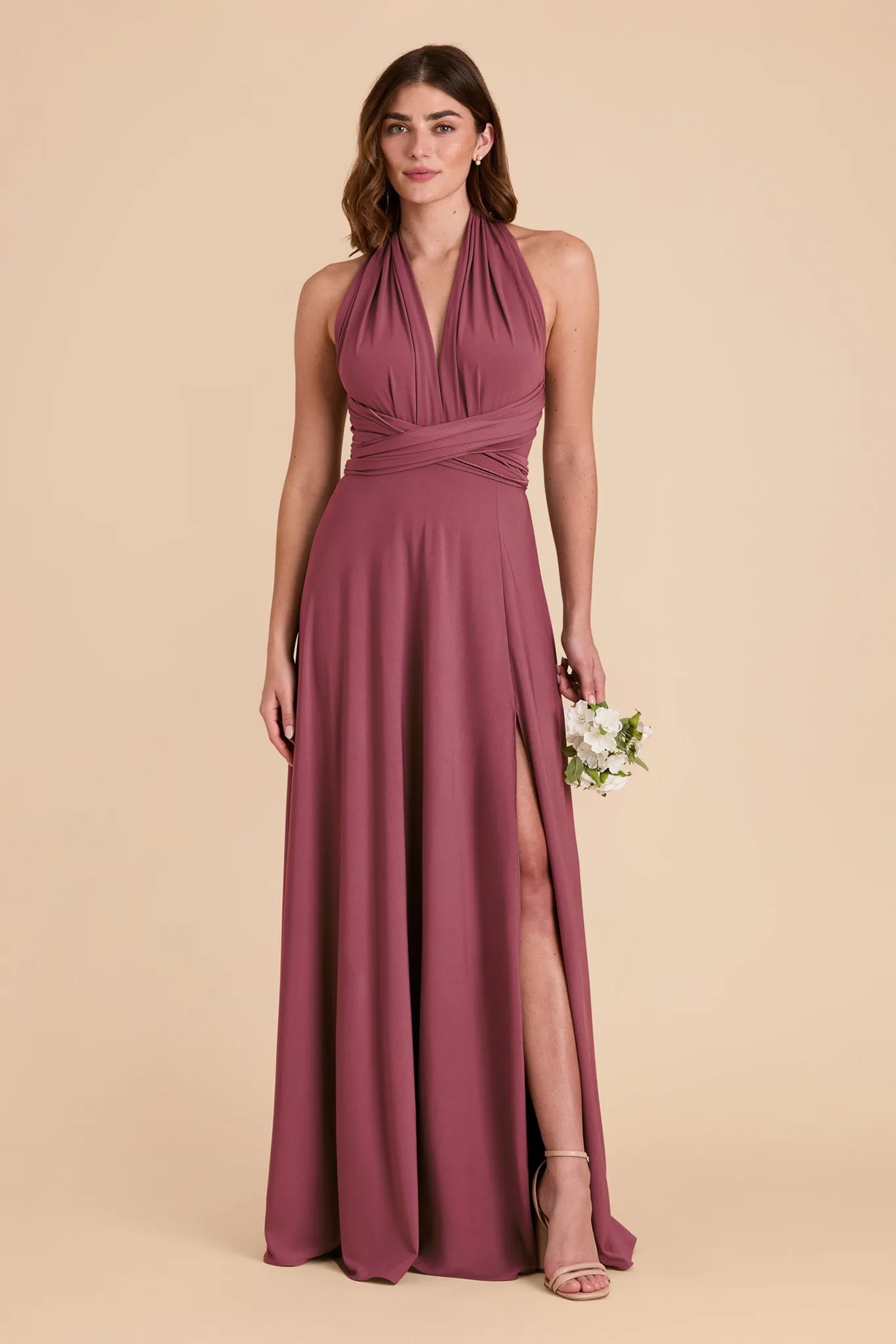 Willow Luxe Knit Dress - Rosewood sold by Birdy Grey