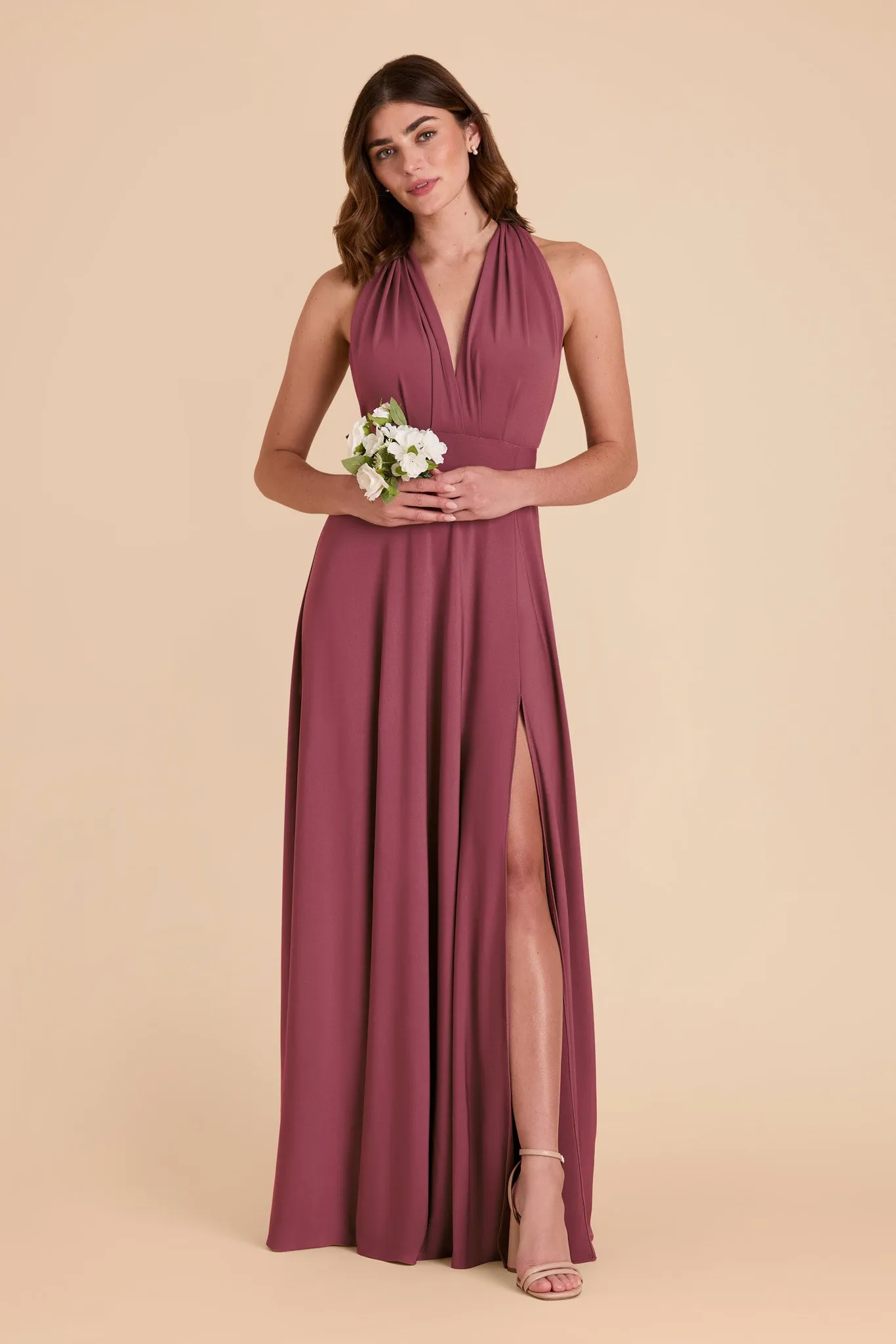 Willow Luxe Knit Dress - Rosewood sold by Birdy Grey product image thumbnail 5