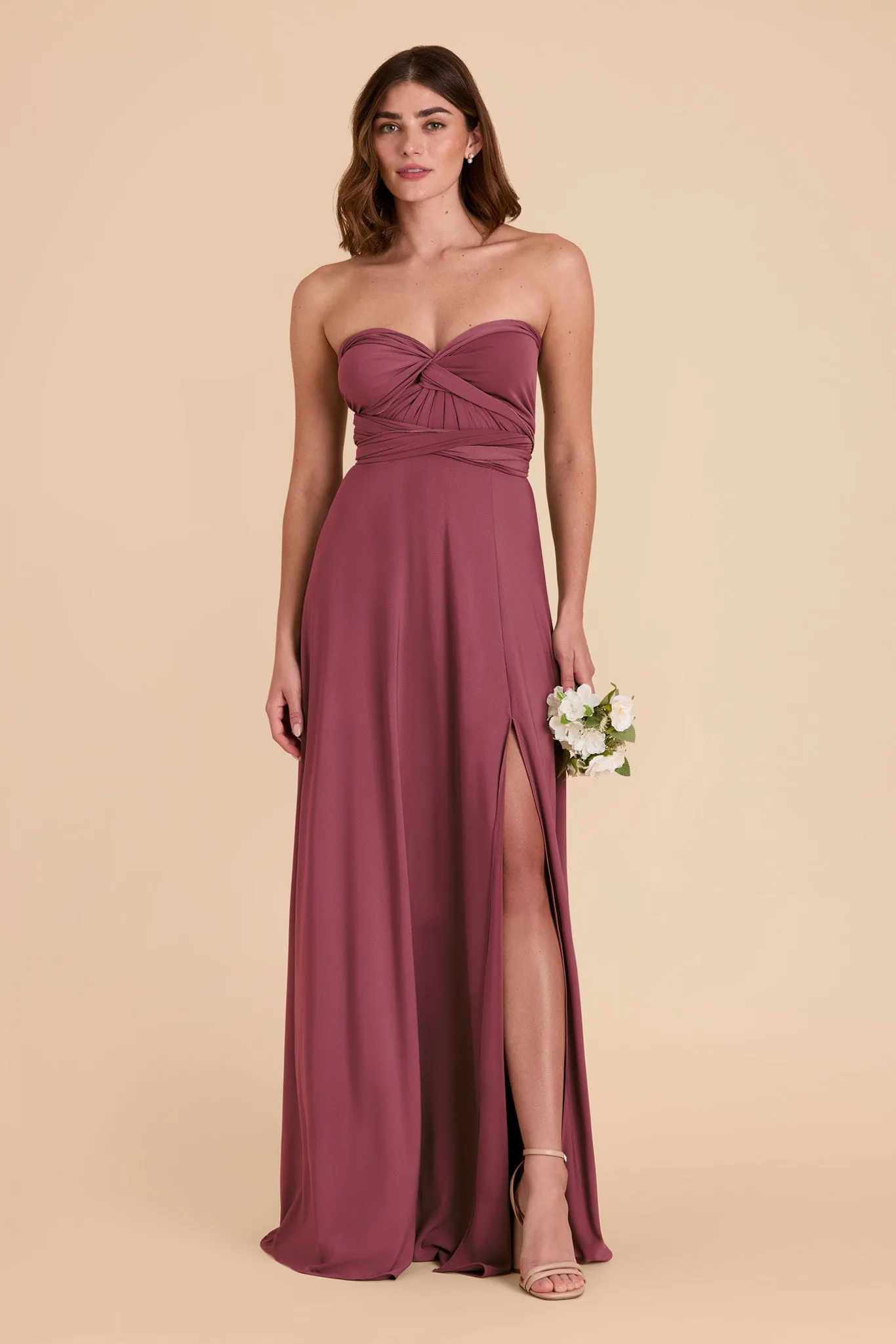 Willow Luxe Knit Dress - Rosewood sold by Birdy Grey product image thumbnail 4