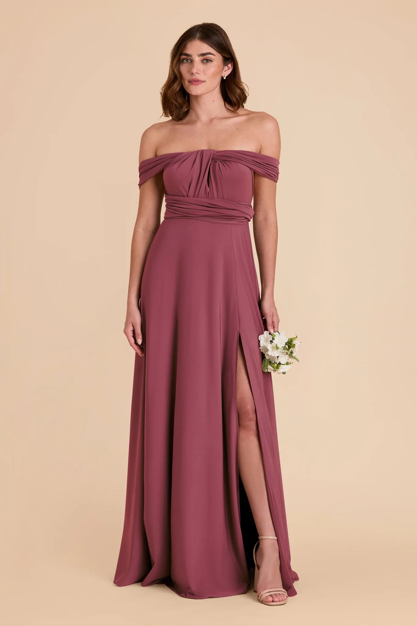 Willow Luxe Knit Dress - Rosewood sold by Birdy Grey product image thumbnail 3