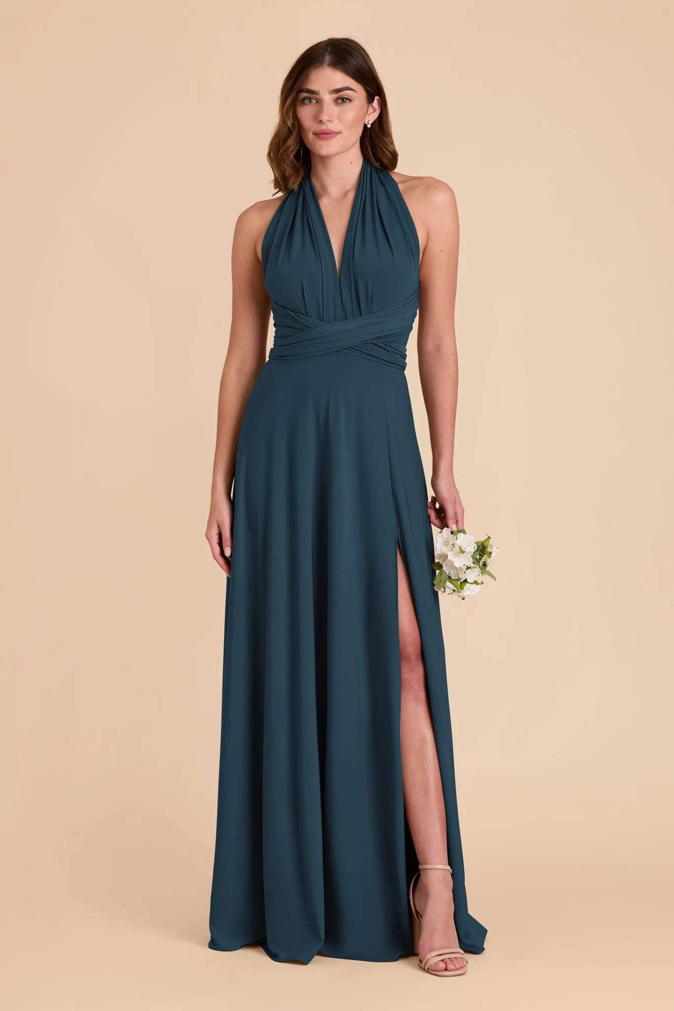 Willow Luxe Knit Dress - Dark Teal sold by Birdy Grey