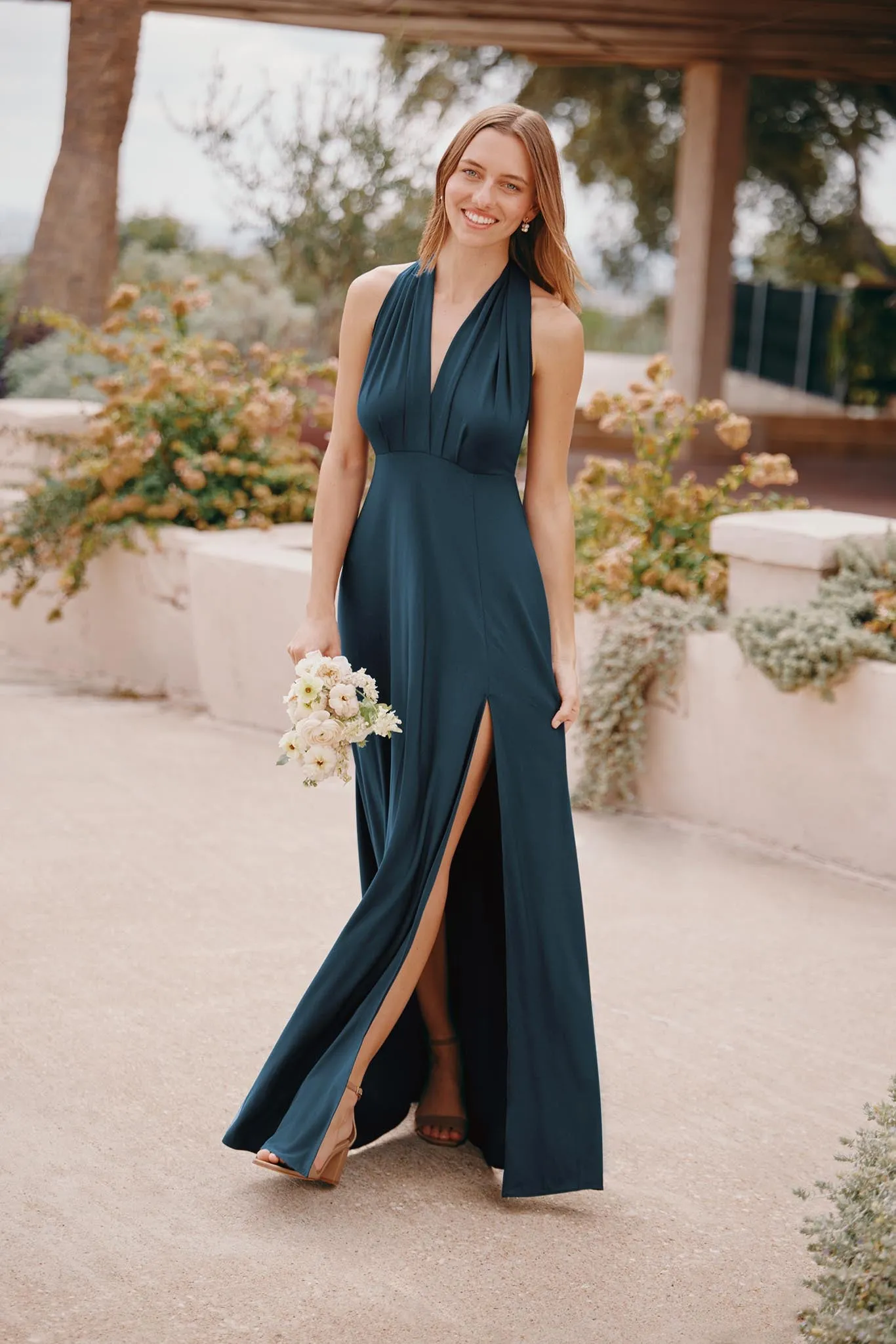 Willow Luxe Knit Dress - Dark Teal sold by Birdy Grey product image thumbnail 2