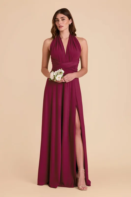 Willow Luxe Stretch Knit Dress - Berry made by Birdy Grey