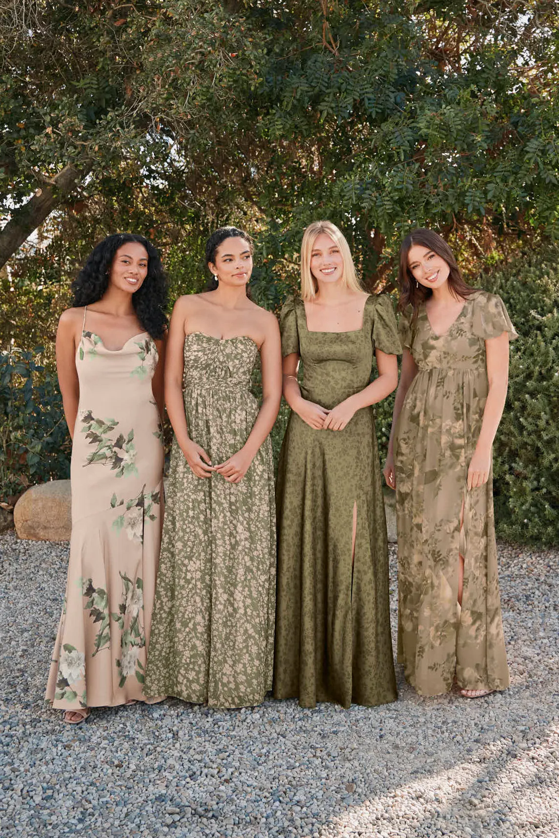 Grace Chiffon Dress With Slit - Thyme Dreamy Floral sold by Birdy Grey product image thumbnail 2