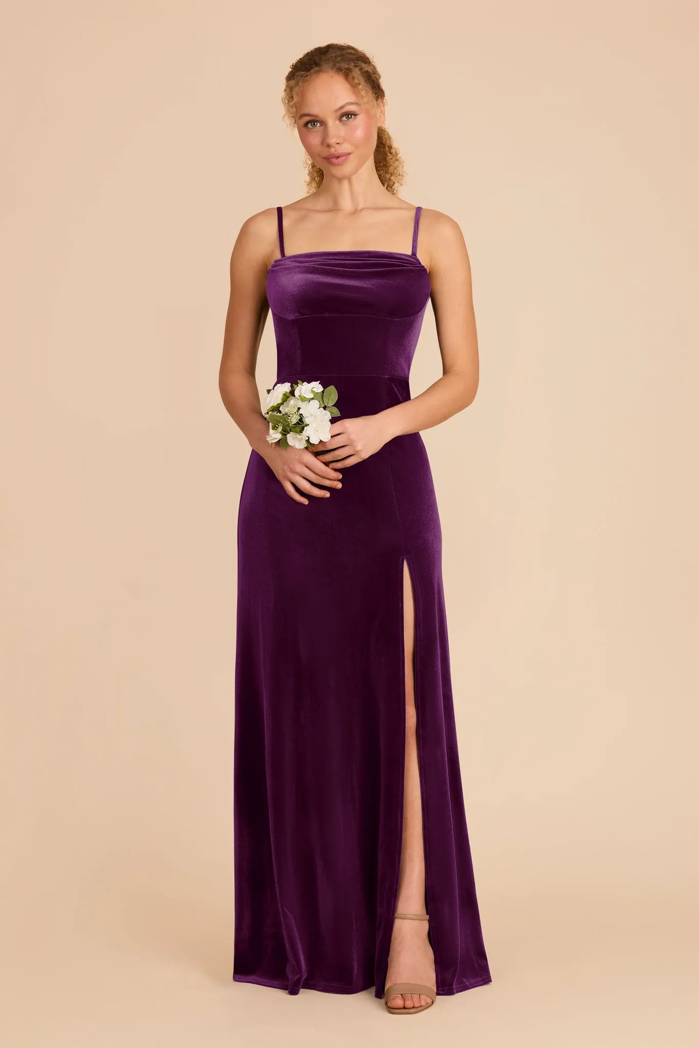 Mia Velvet Dress - Fig sold by Birdy Grey product image thumbnail 4