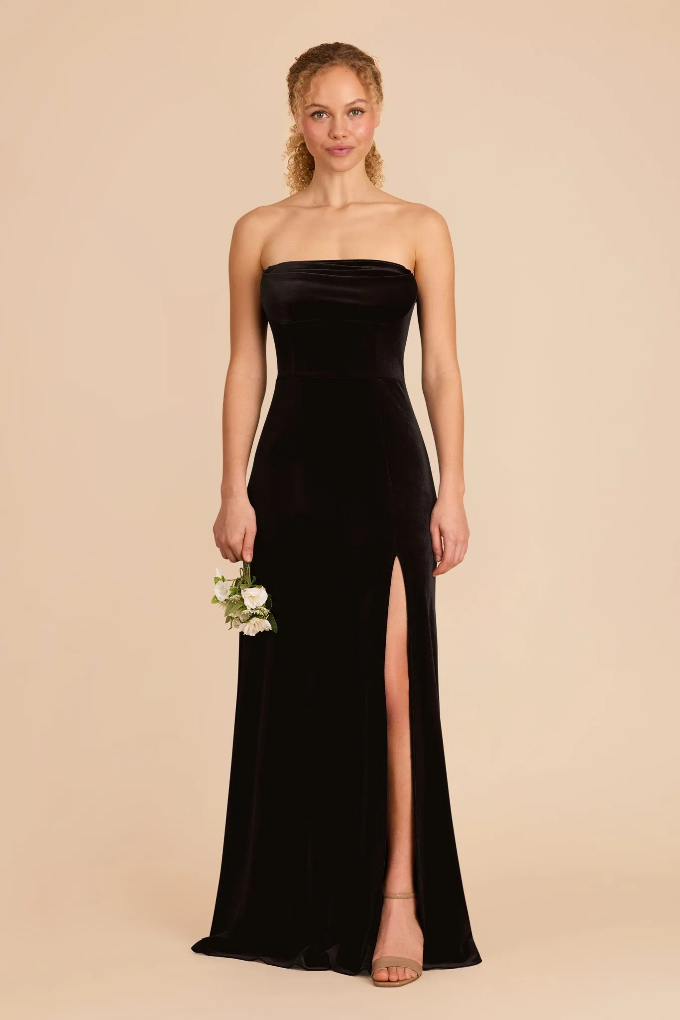 Mia Velvet Dress - Black sold by Birdy Grey product image thumbnail 3