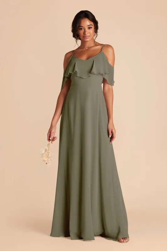 Jane Chiffon Dress - Thyme sold by Birdy Grey