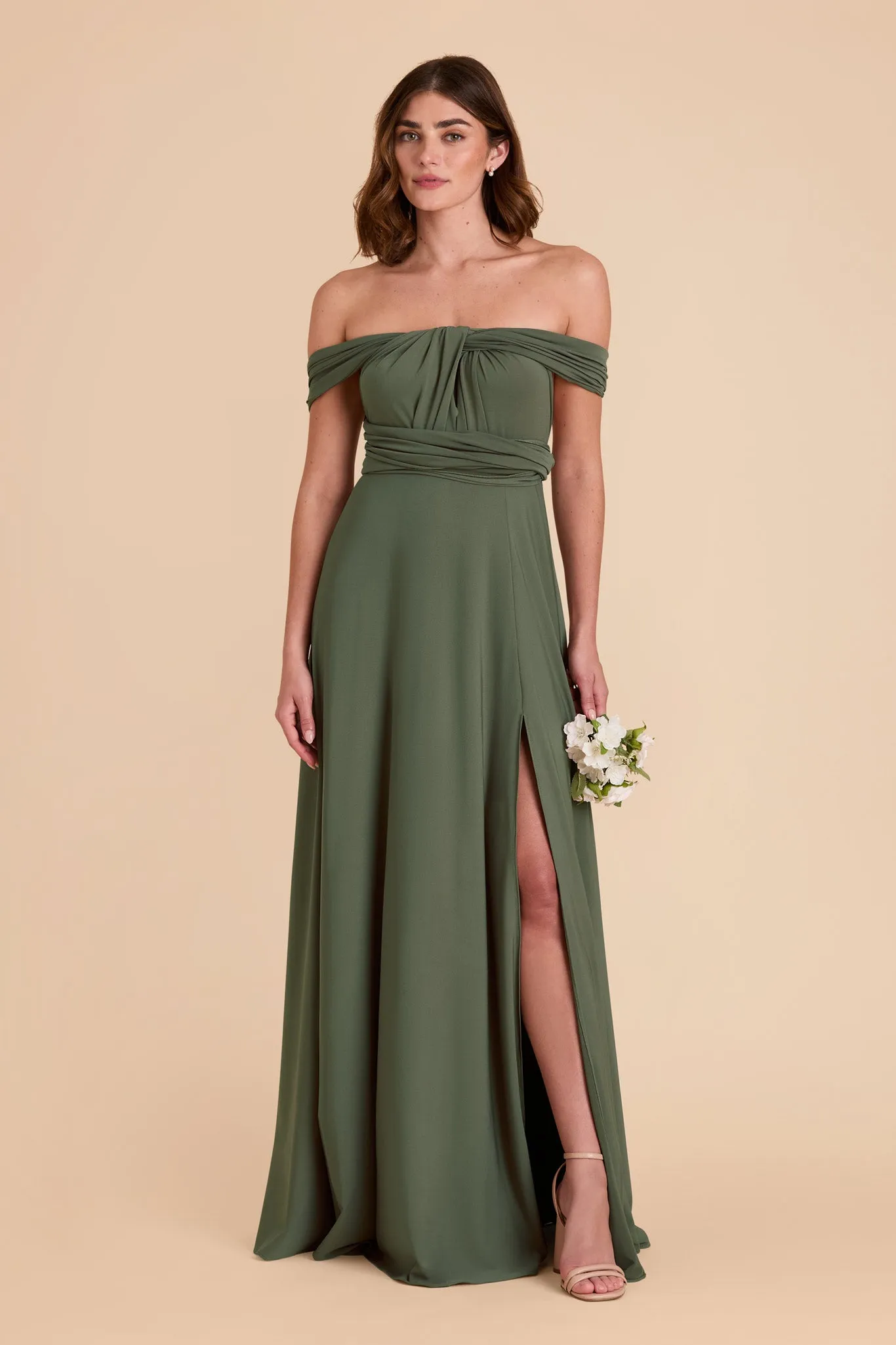 Willow Luxe Knit Dress - Olive sold by Birdy Grey product image thumbnail 3