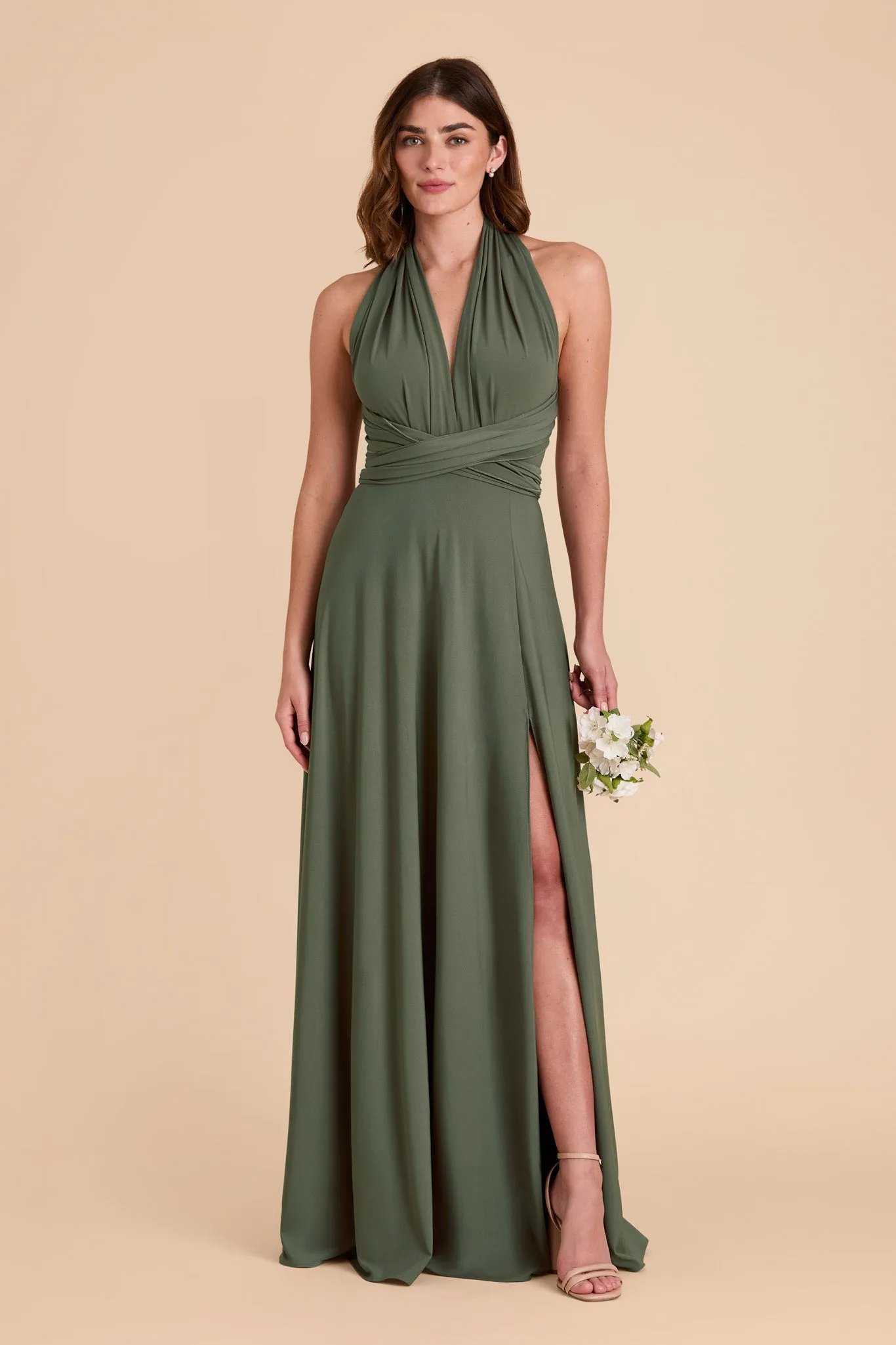 Willow Luxe Knit Dress - Olive sold by Birdy Grey