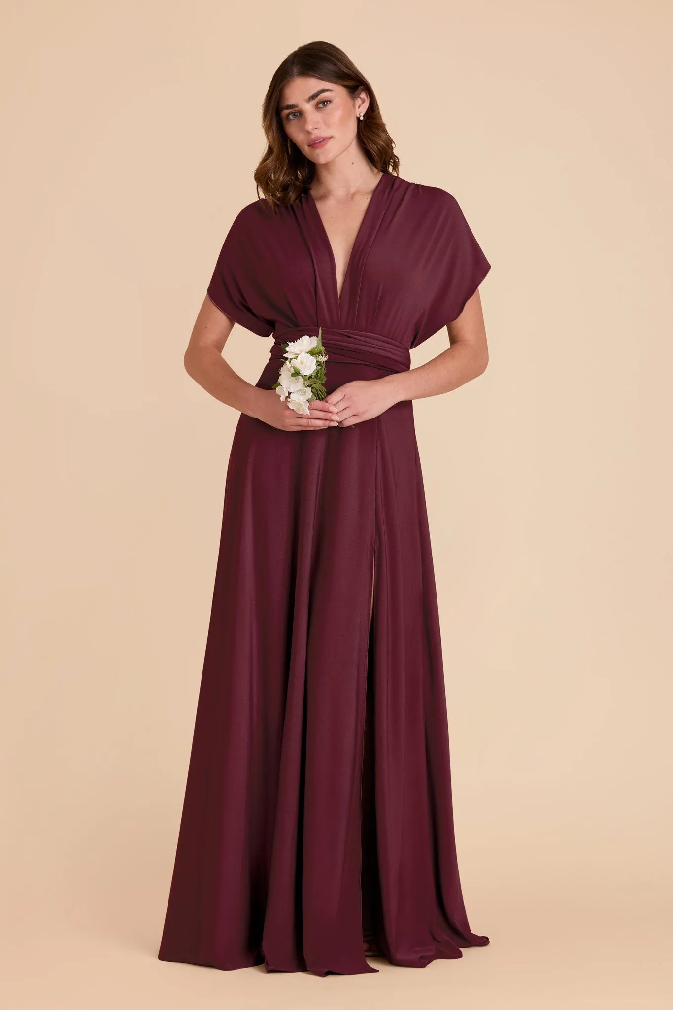 Willow Luxe Knit Dress - Cabernet sold by Birdy Grey product image thumbnail 3