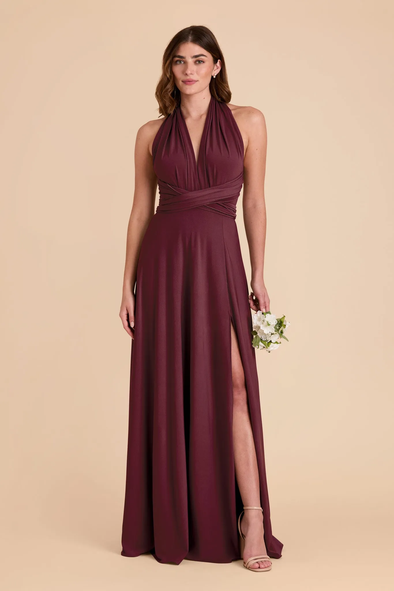 Willow Luxe Knit Dress - Cabernet sold by Birdy Grey