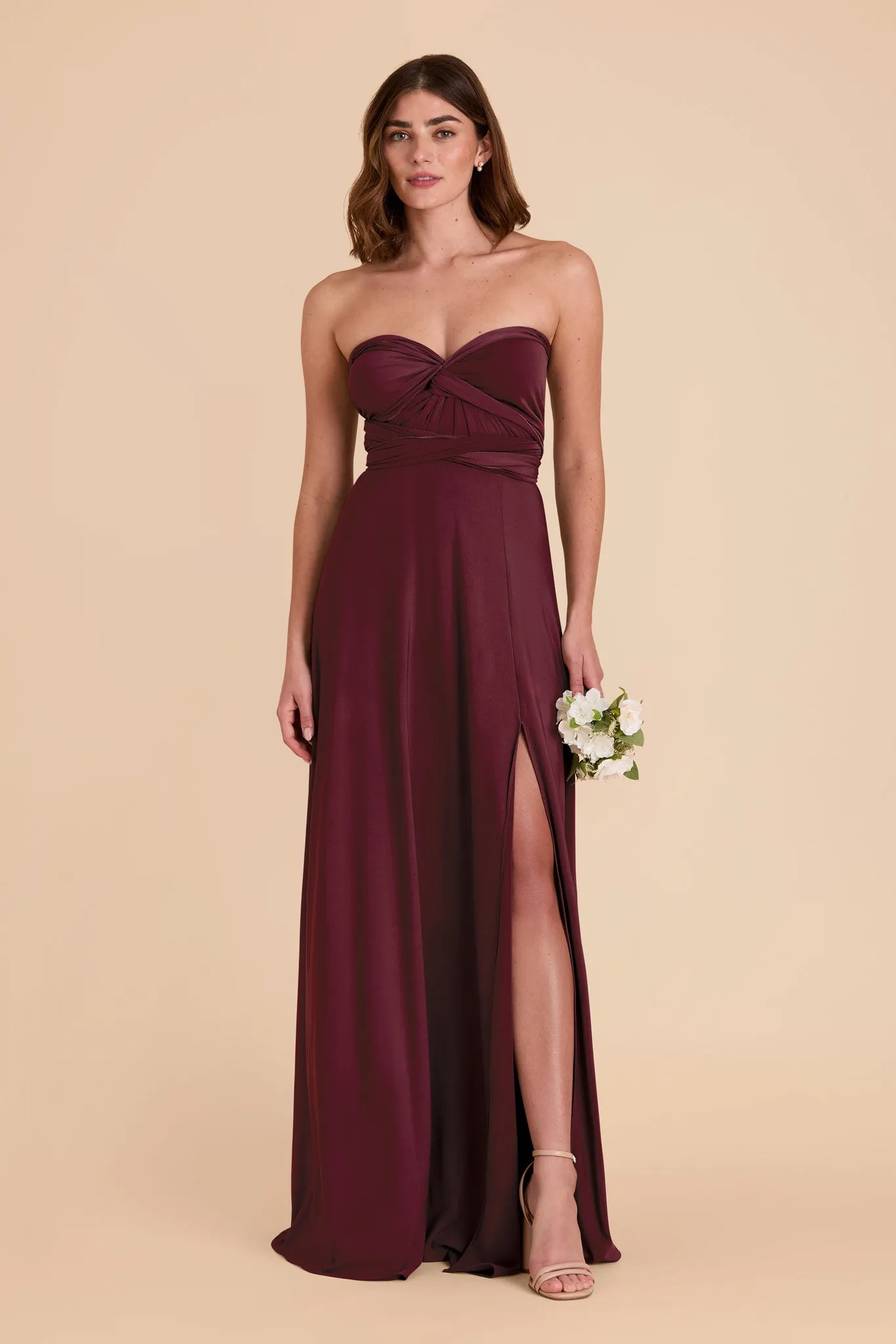 Willow Luxe Knit Dress - Cabernet sold by Birdy Grey product image thumbnail 4