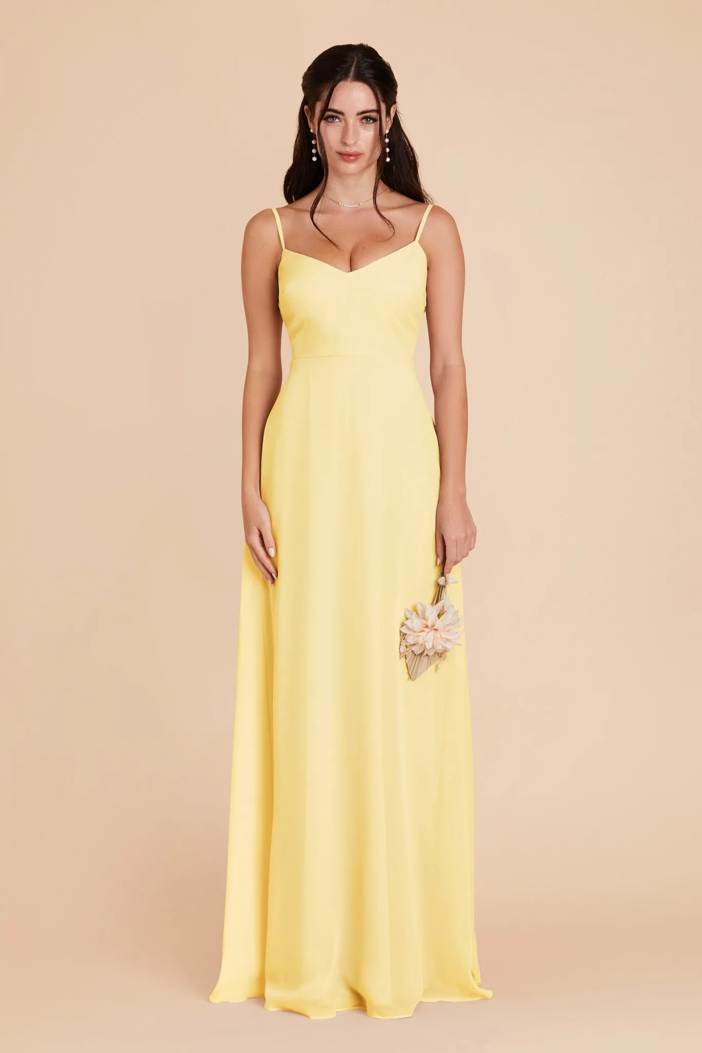 Devin Chiffon Dress - Lemon Sorbet sold by Birdy Grey product image thumbnail 3