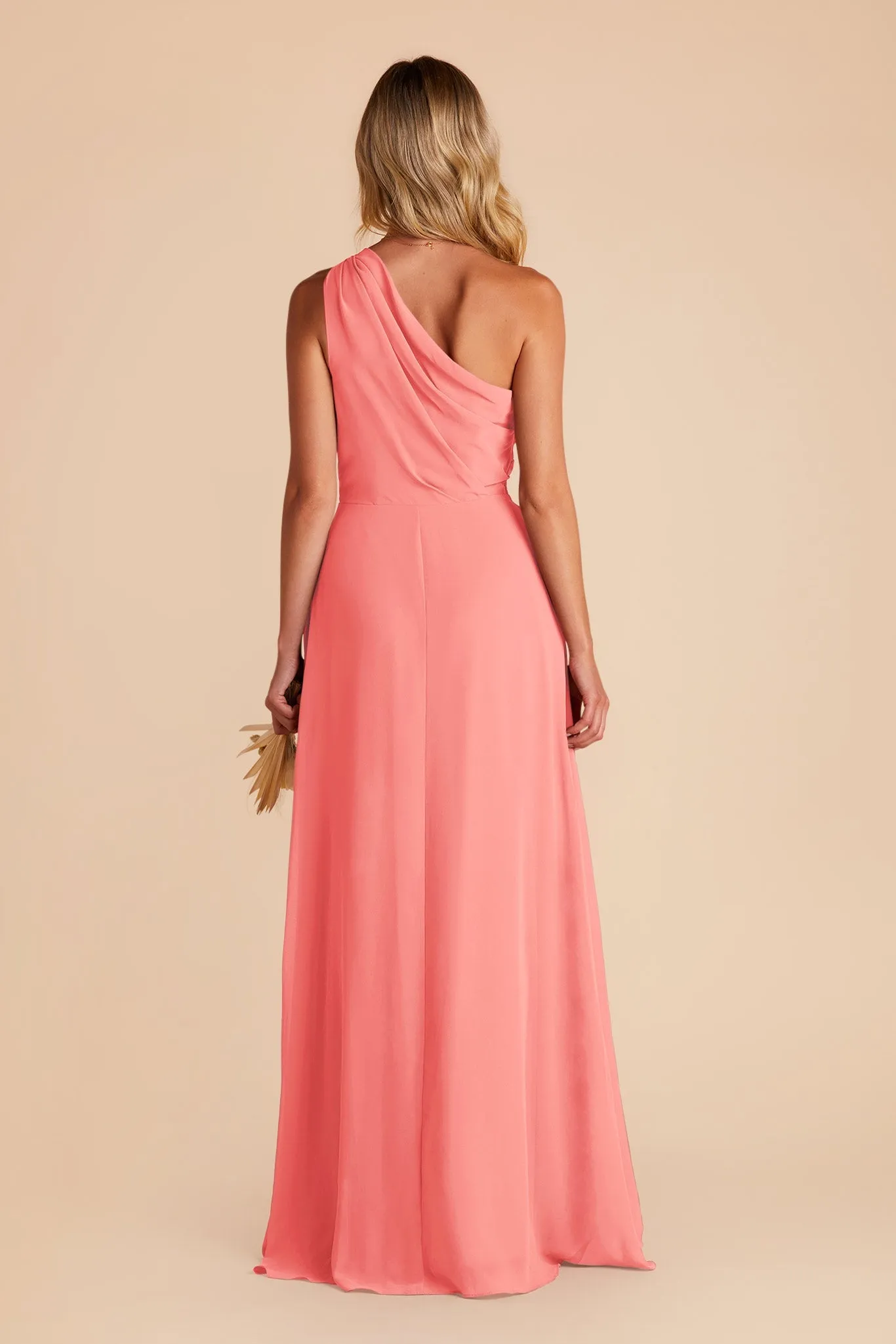 Kira Chiffon Dress - Coral Pink sold by Birdy Grey product image thumbnail 5