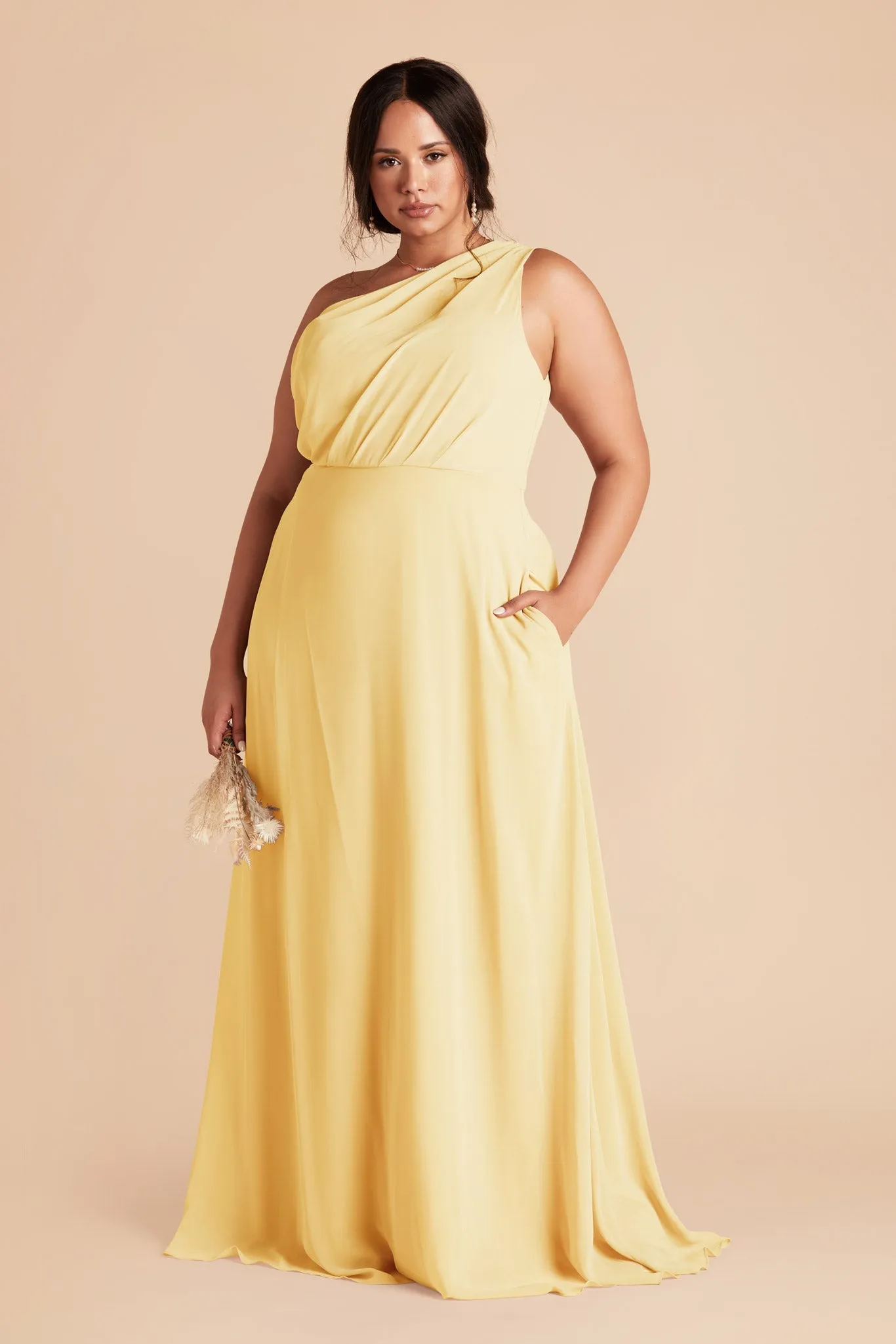 Kira Chiffon Dress - Lemon Sorbet sold by Birdy Grey product image thumbnail 5