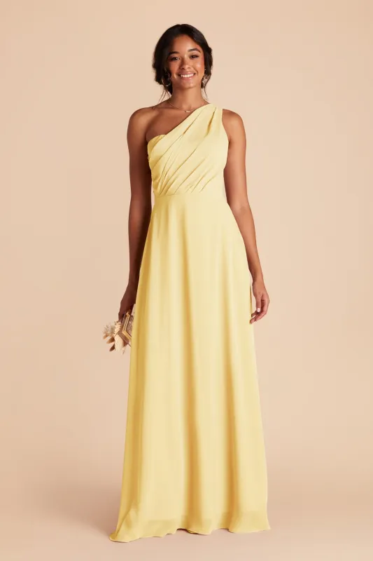 Kira Chiffon Dress - Lemon Sorbet sold by Birdy Grey