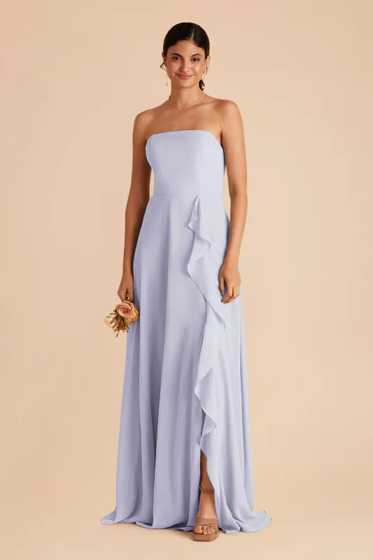 Winnie Chiffon Dress - Periwinkle Blue sold by Birdy Grey