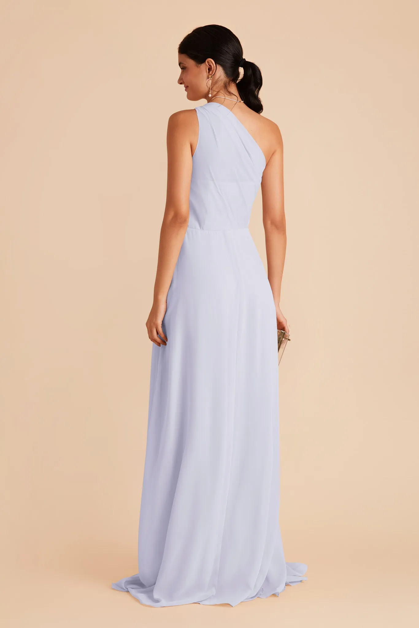 Kira Chiffon Dress With Slit - Periwinkle Blue sold by Birdy Grey product image thumbnail 5