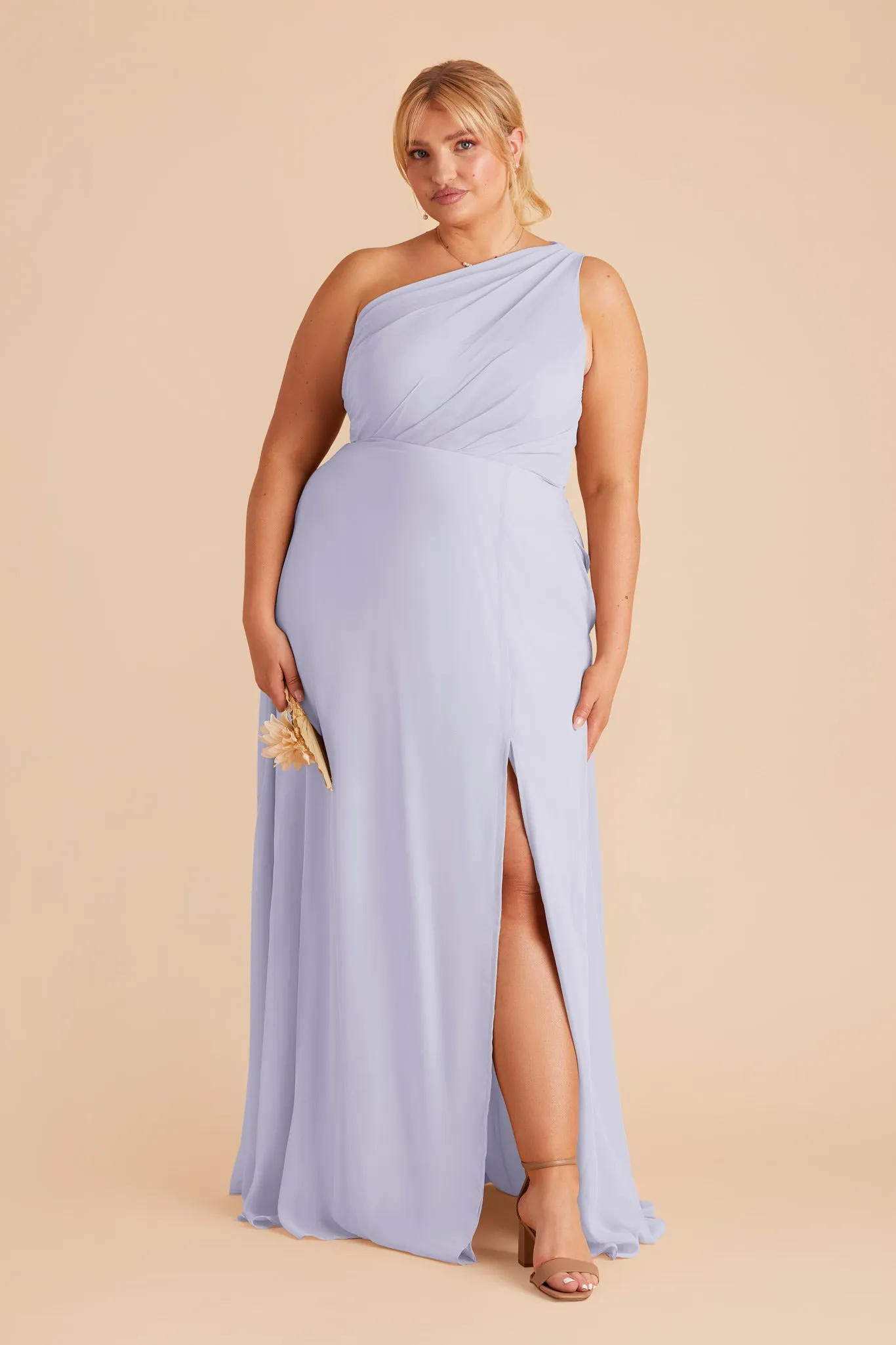 Kira Chiffon Dress With Slit - Periwinkle Blue sold by Birdy Grey product image thumbnail 2