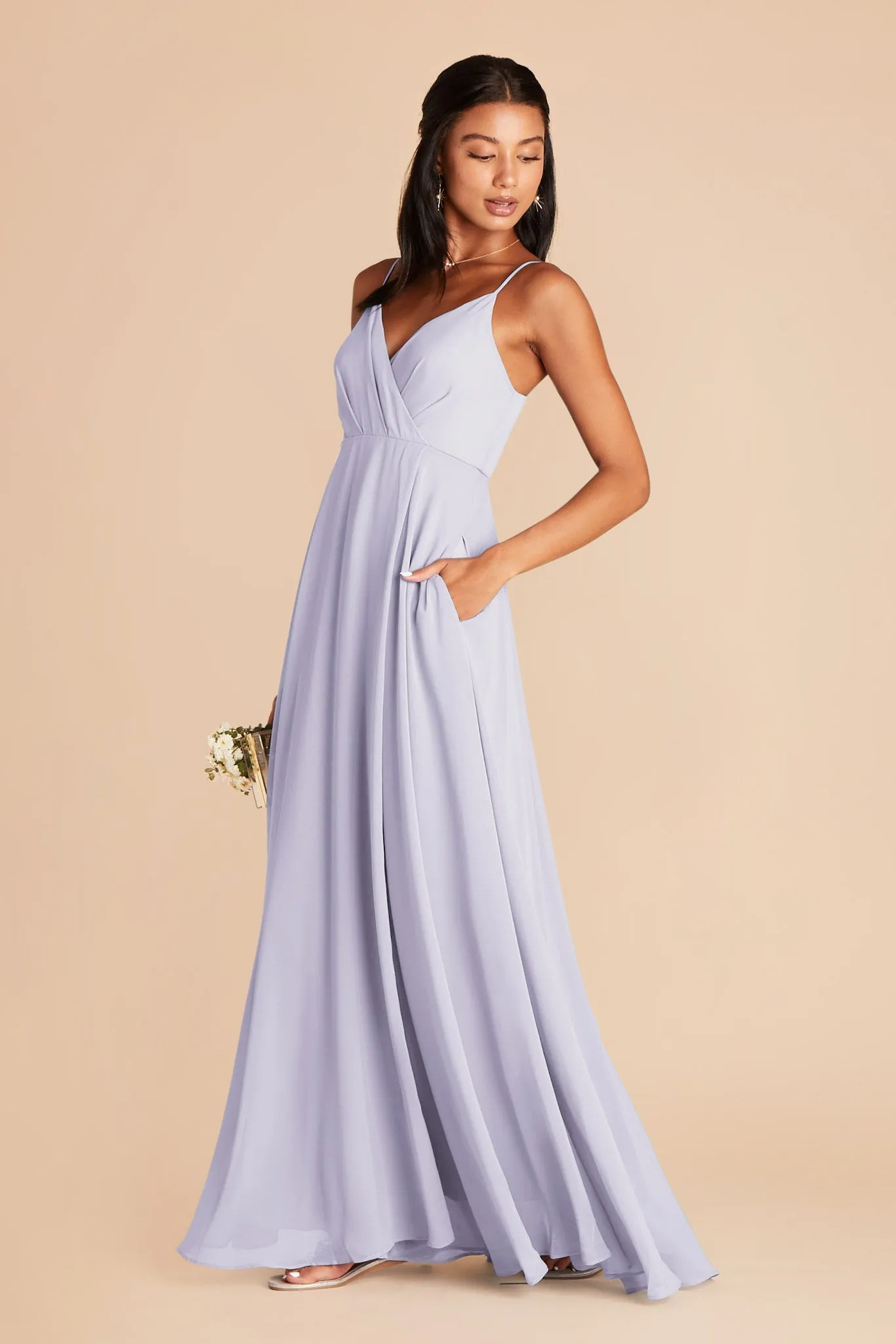 Kaia Chiffon Dress - Periwinkle Blue sold by Birdy Grey product image thumbnail 3