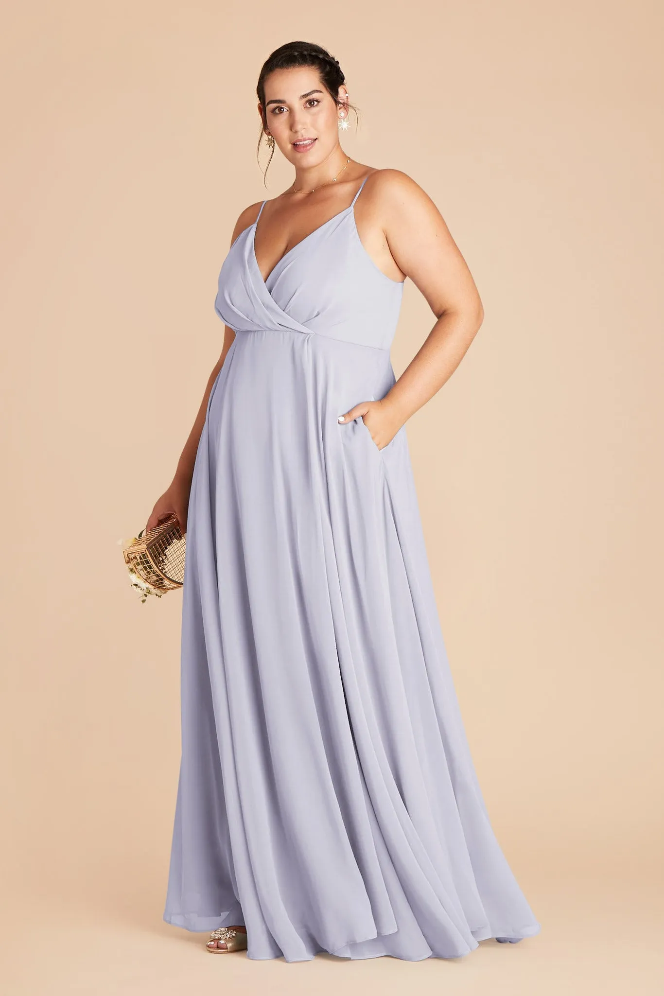 Kaia Chiffon Dress - Periwinkle Blue sold by Birdy Grey product image thumbnail 5