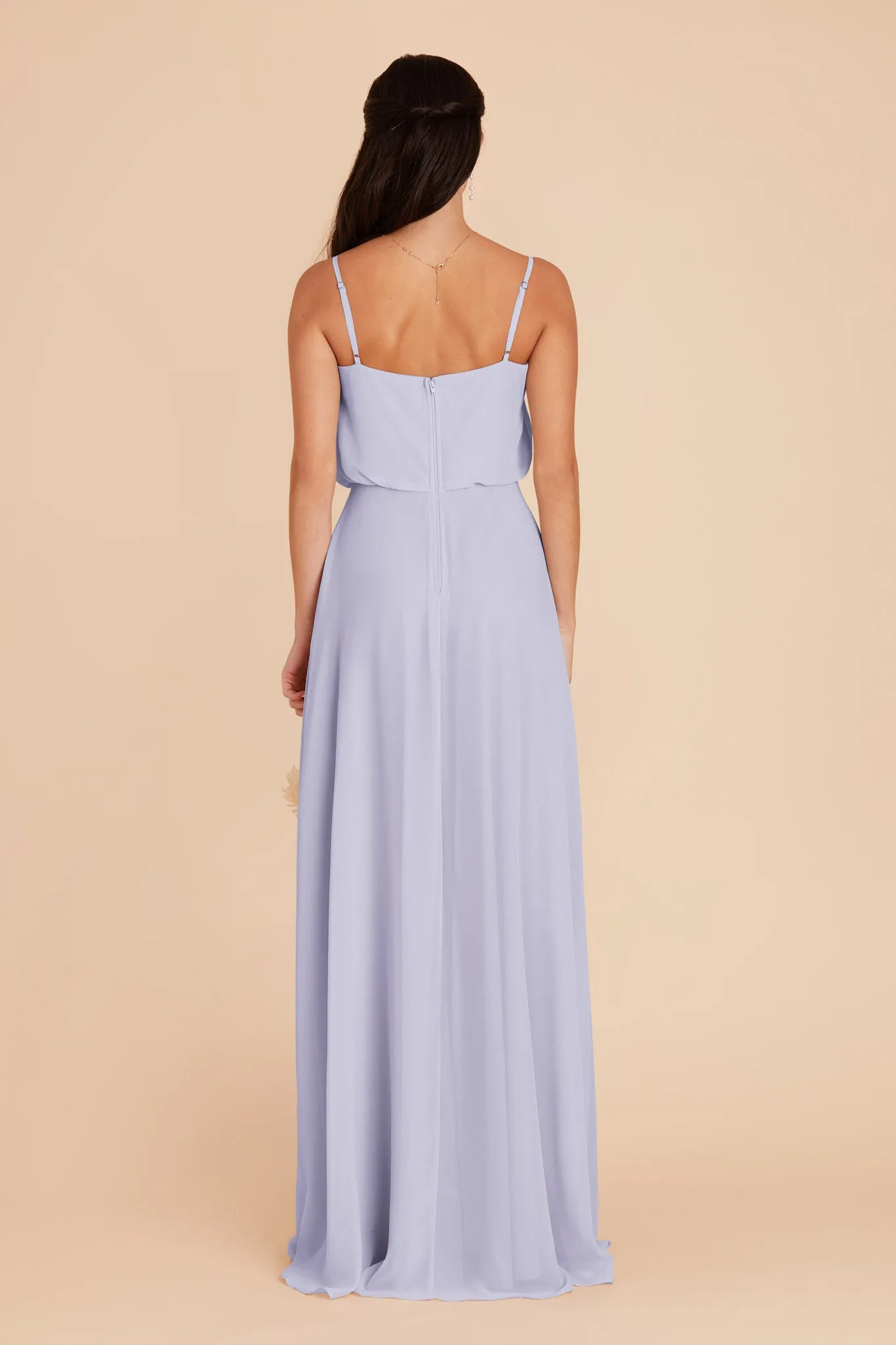 Gwennie Chiffon Dress With Slit - Periwinkle Blue sold by Birdy Grey product image thumbnail 5