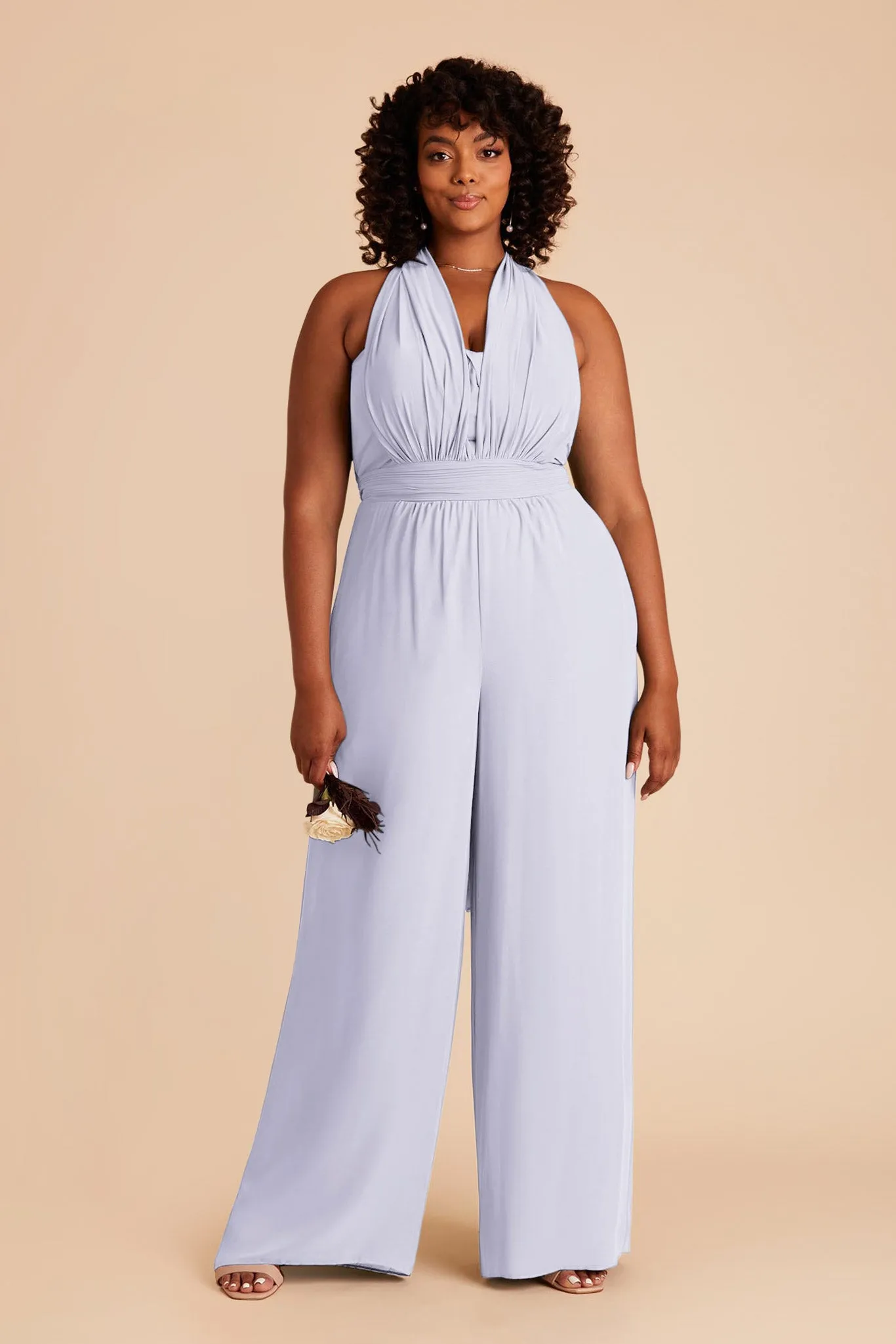 Gigi Chiffon Jumpsuit - Periwinkle Blue sold by Birdy Grey product image thumbnail 2