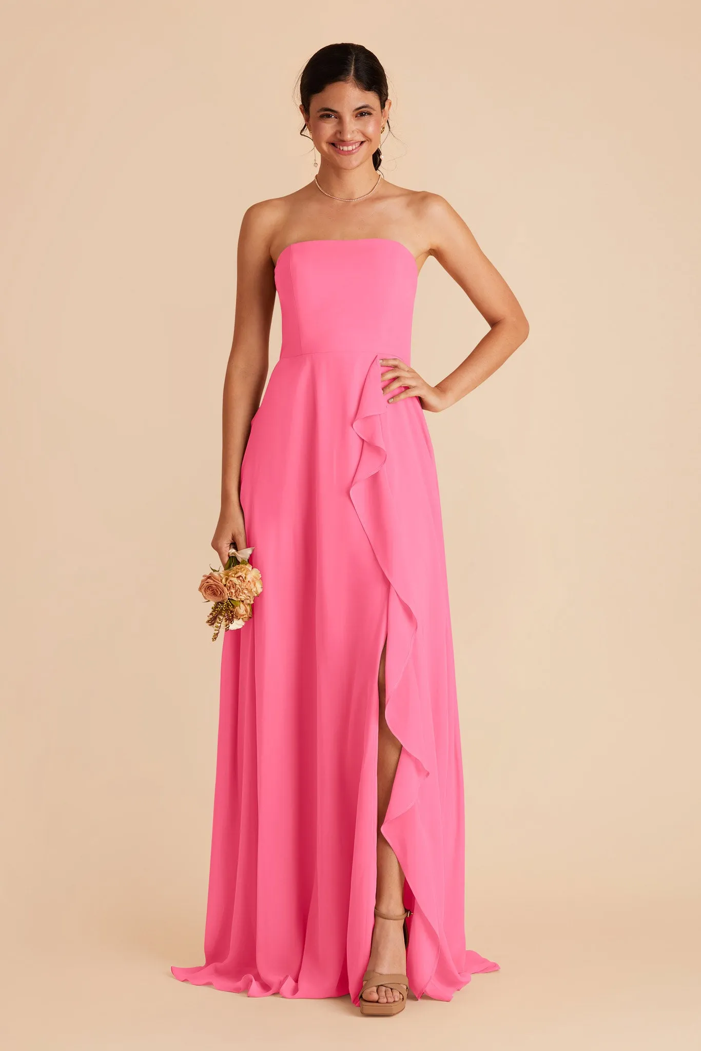 Winnie Chiffon Dress - Bon Bon Pink sold by Birdy Grey product image thumbnail 4