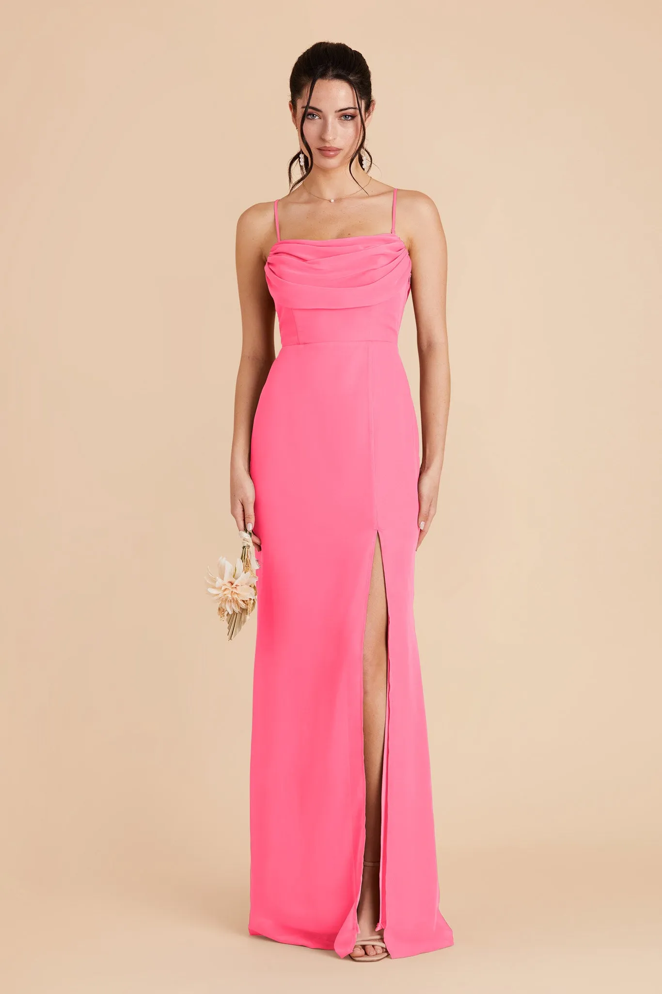 Mira Chiffon Dress - Bon Bon Pink sold by Birdy Grey product image thumbnail 4