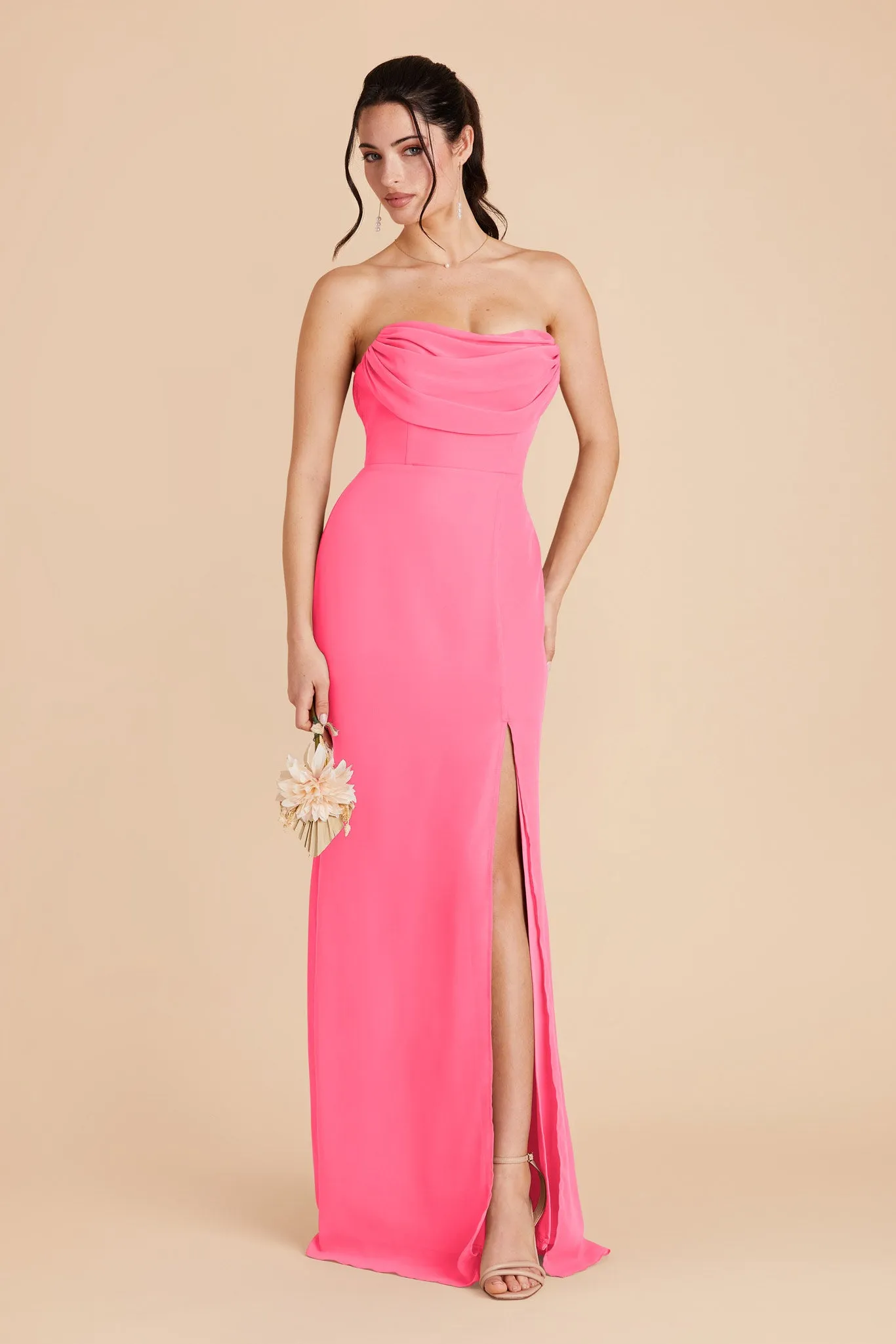 Mira Chiffon Dress - Bon Bon Pink sold by Birdy Grey product image thumbnail 5