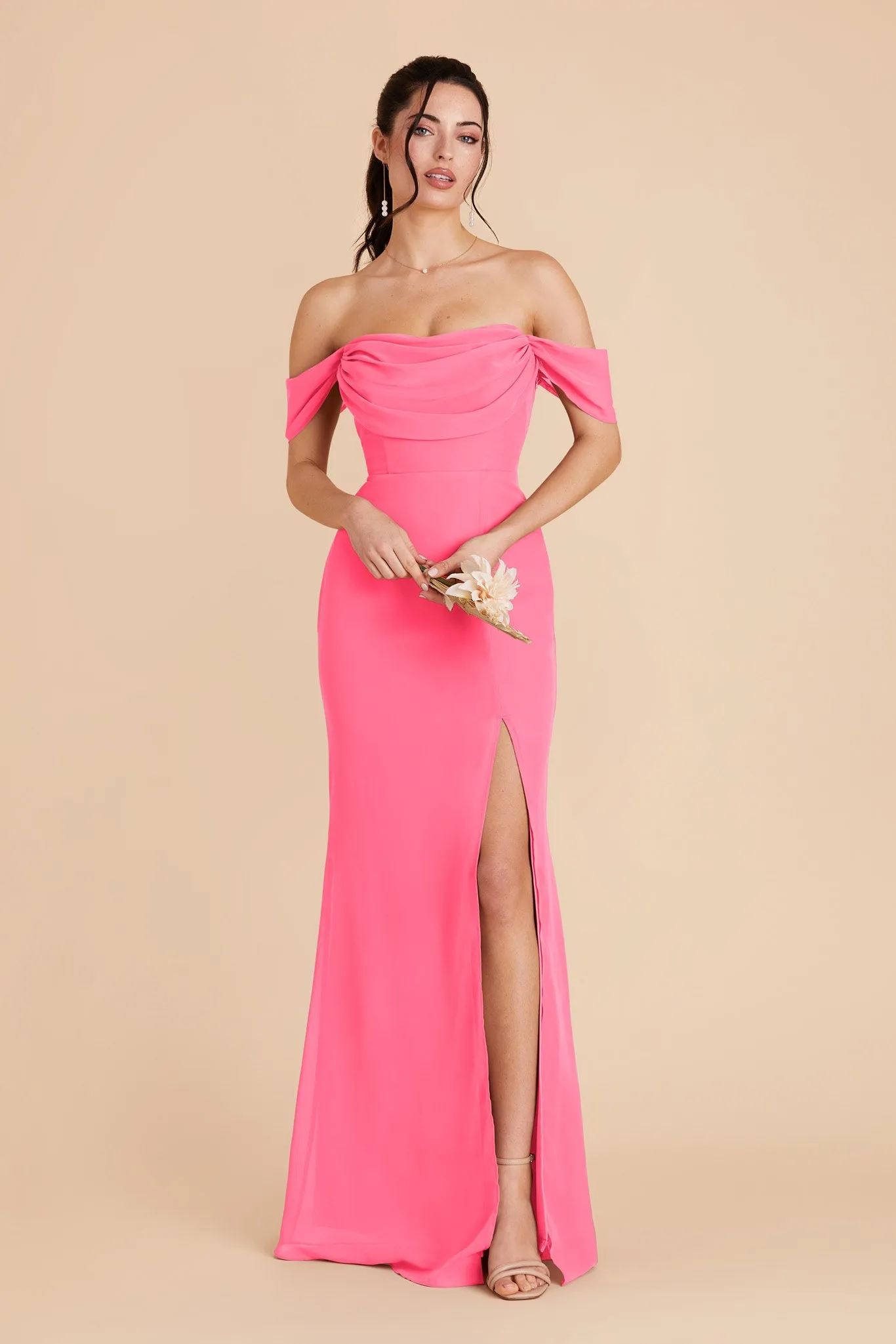 Mira Chiffon Dress - Bon Bon Pink sold by Birdy Grey product image thumbnail 3