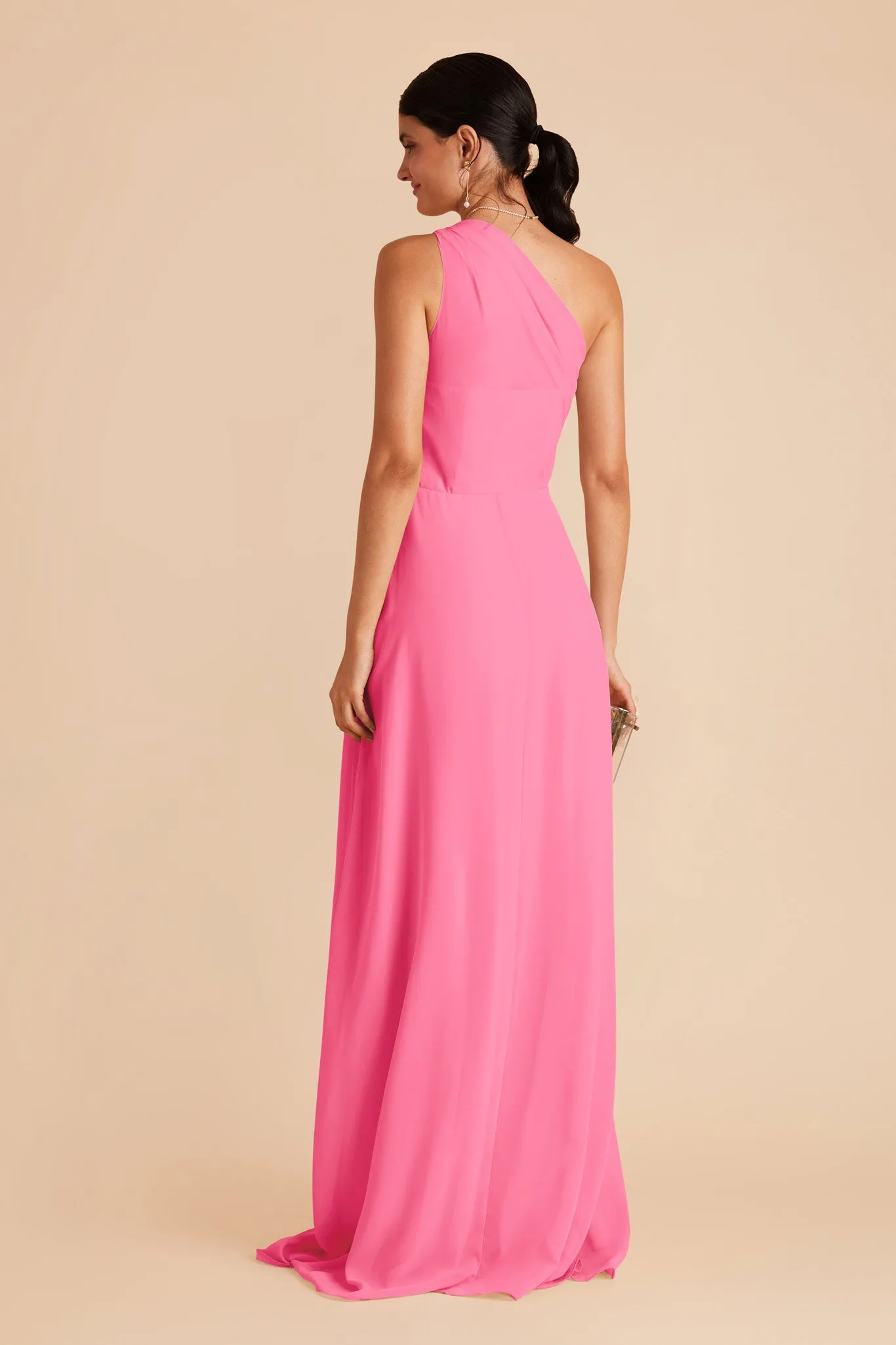 Kira Chiffon Dress With Slit - Bon Bon Pink sold by Birdy Grey product image thumbnail 5